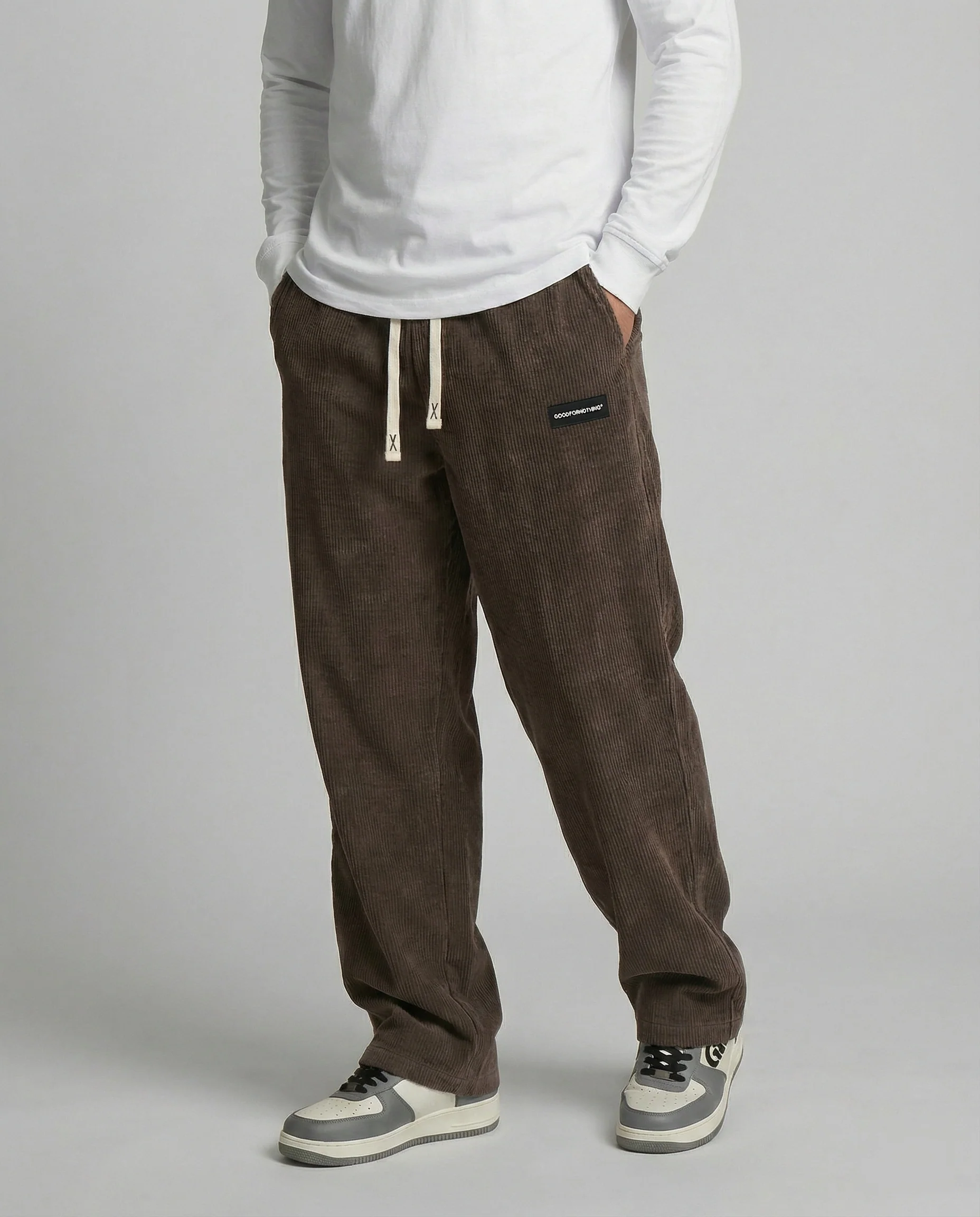 Herren Cordhose weit mit Kordelzug - Image 9