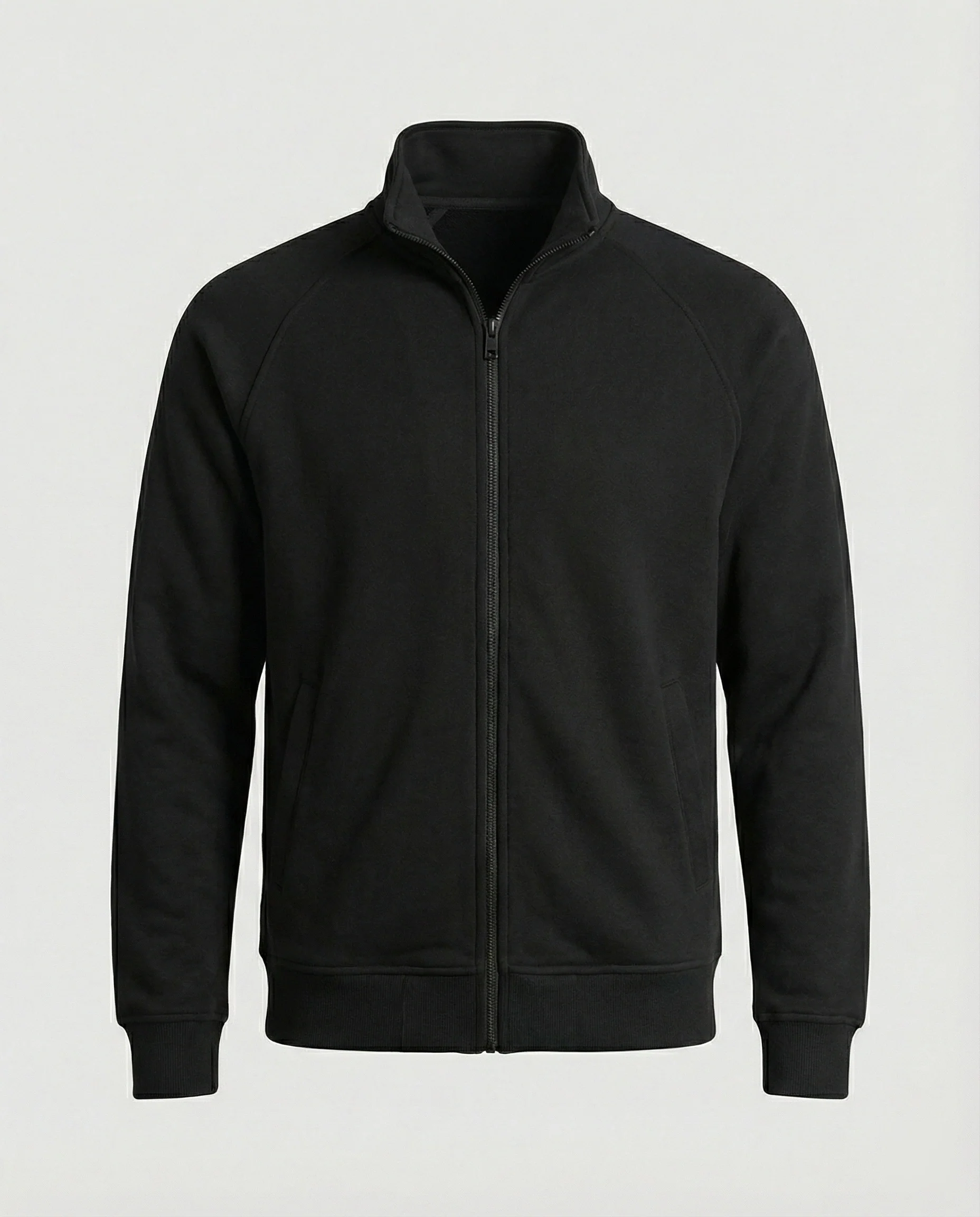 Herren weit geschnittene Sweatjacke mit Stehkragen und durchgehendem Reißverschluss Heidi-Mode - Image 6