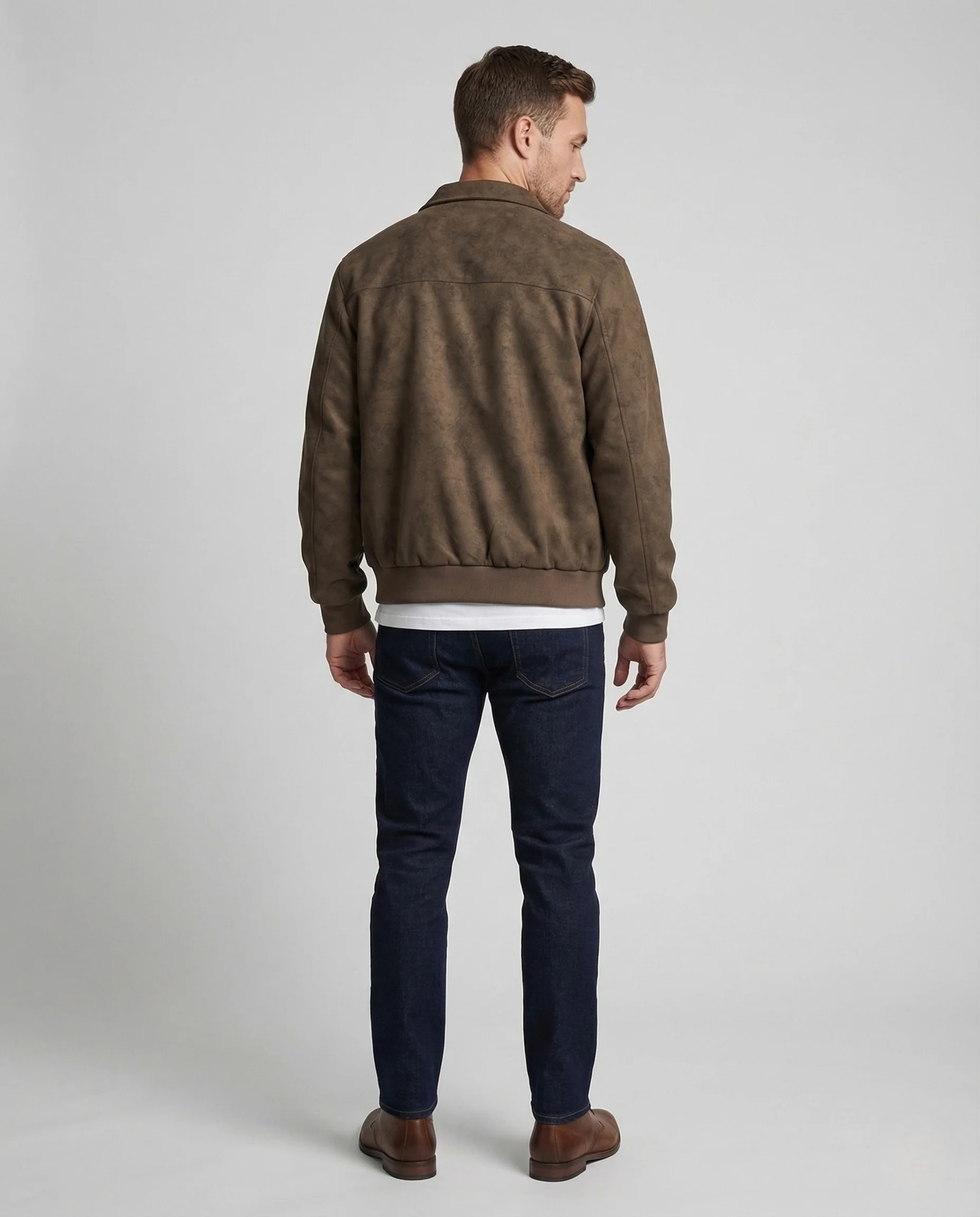 Herren Wildleder Blouson Weit - Image 4