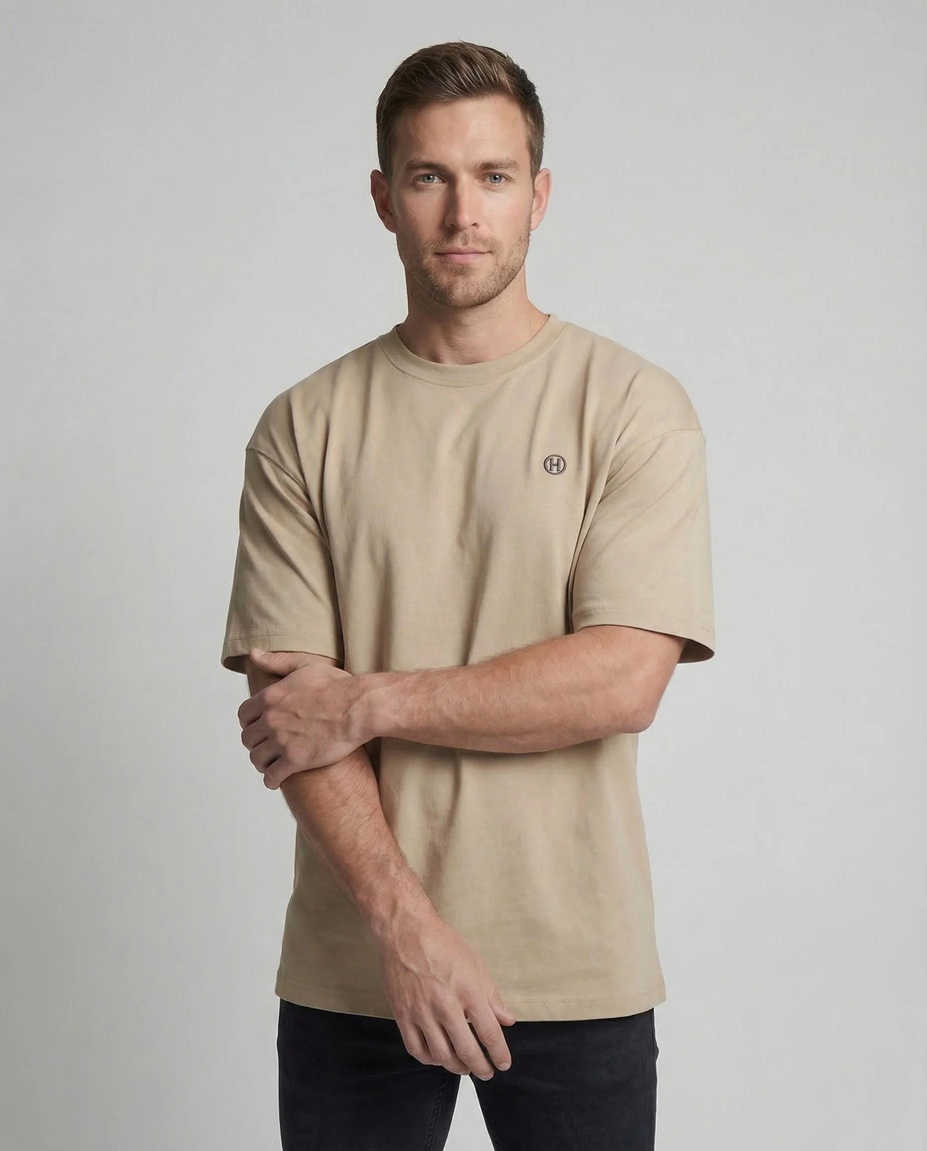 Herren T Shirt Oversize Baumwollmix - Image 2