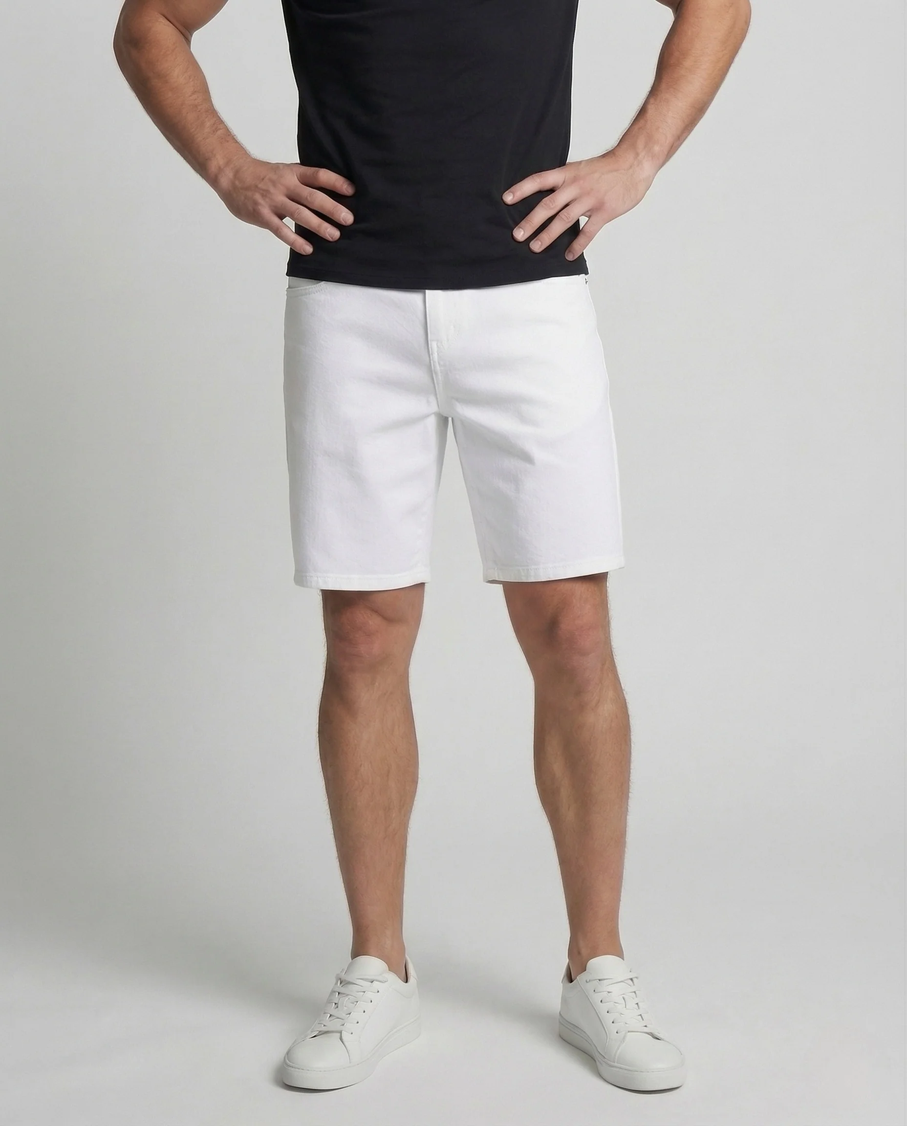 Herren Baggy Denim Bermuda mit weitem Bein