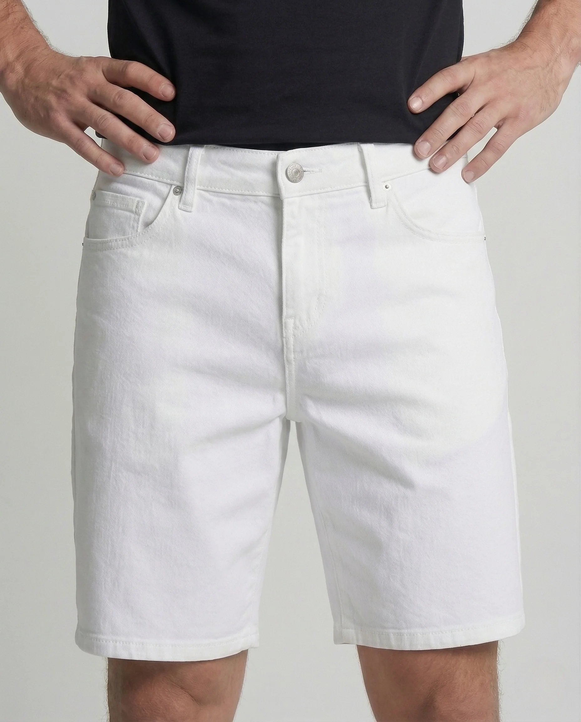 Herren Baggy Denim Bermuda mit weitem Bein - Image 4