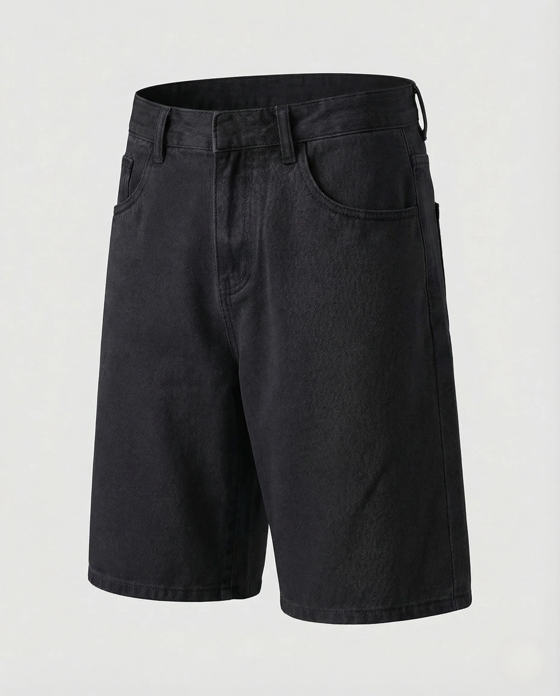 Herren Baggy Denim Bermuda mit weitem Bein - Image 7