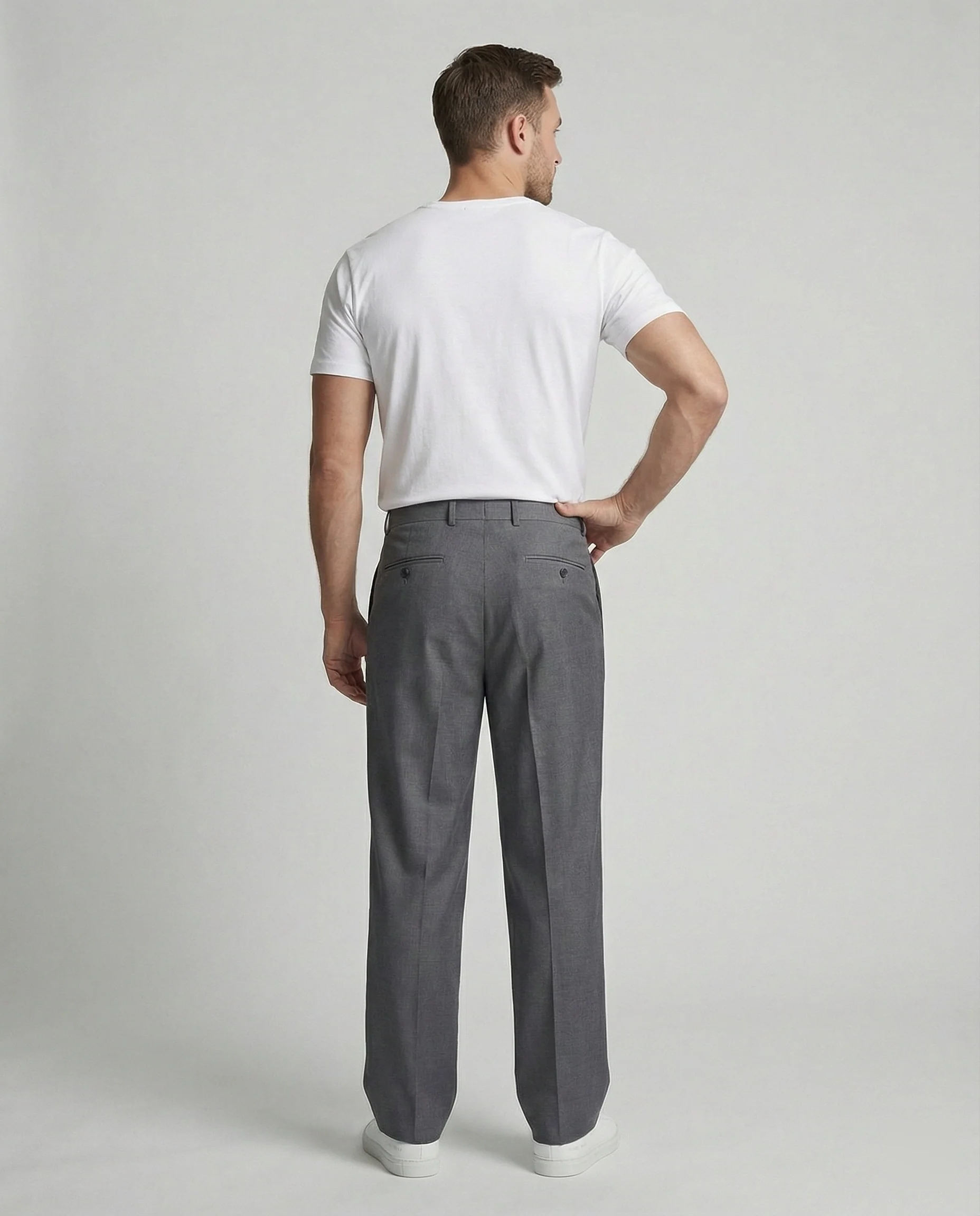 Freizeitkleidung Herren Bundfaltenhose Weit - Image 3