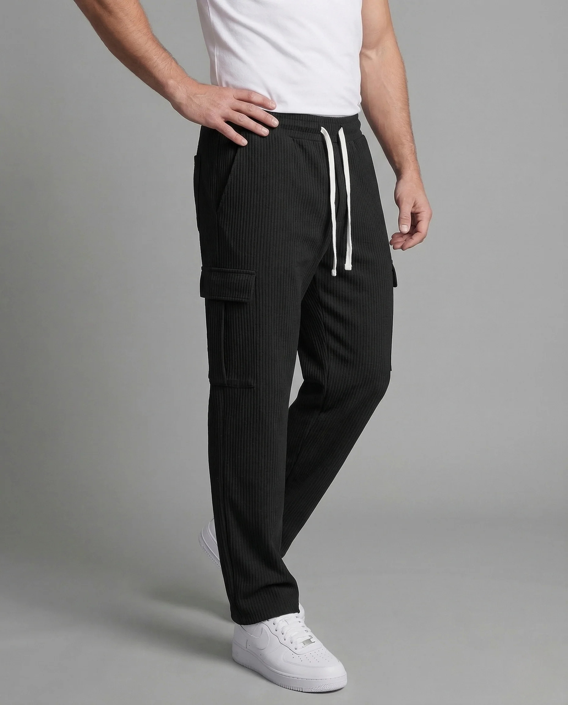 Herren Cargo Freizeithose Kordelzug - Image 2