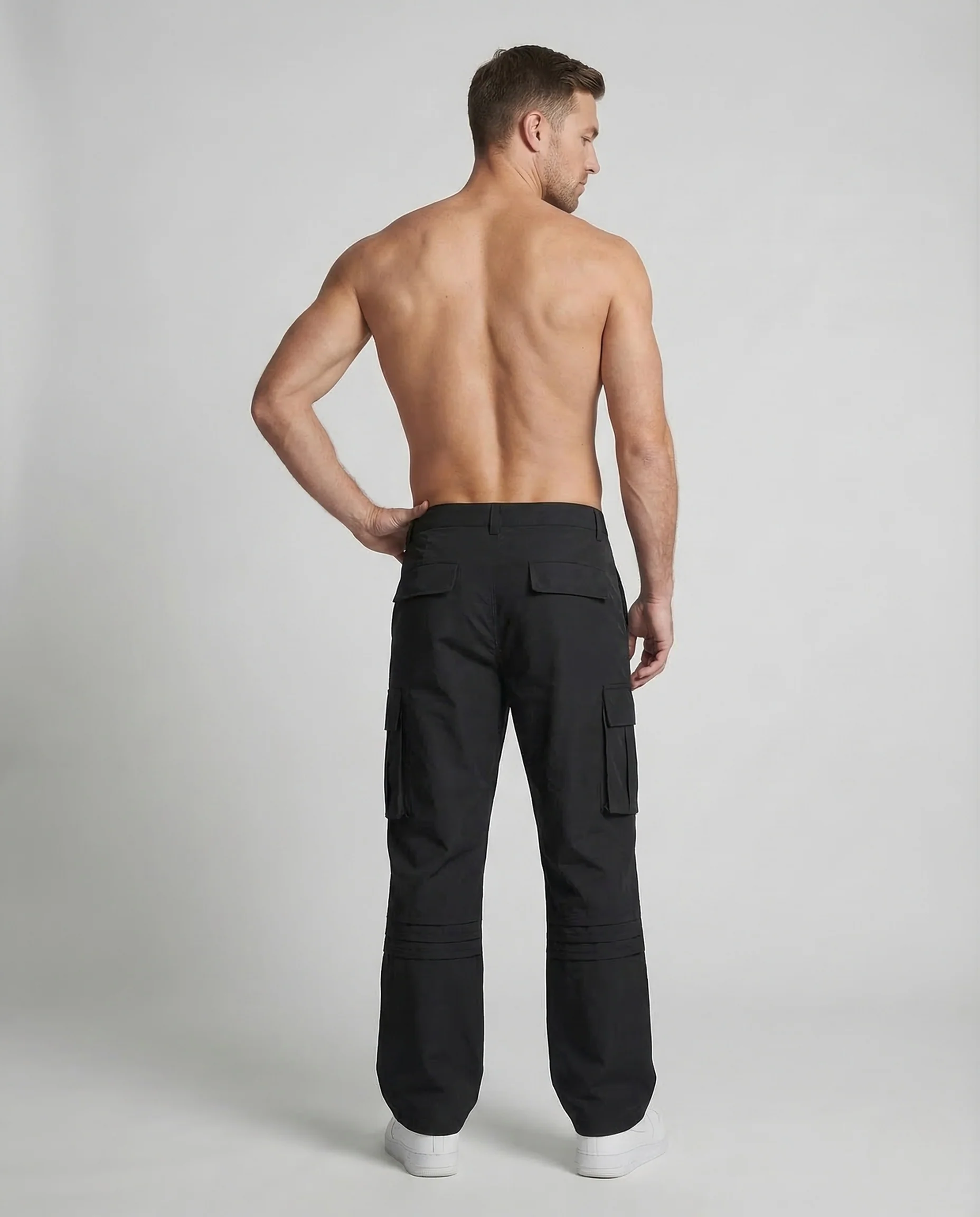 Herren Cargohose Weit Verstärkte Knie - Image 4