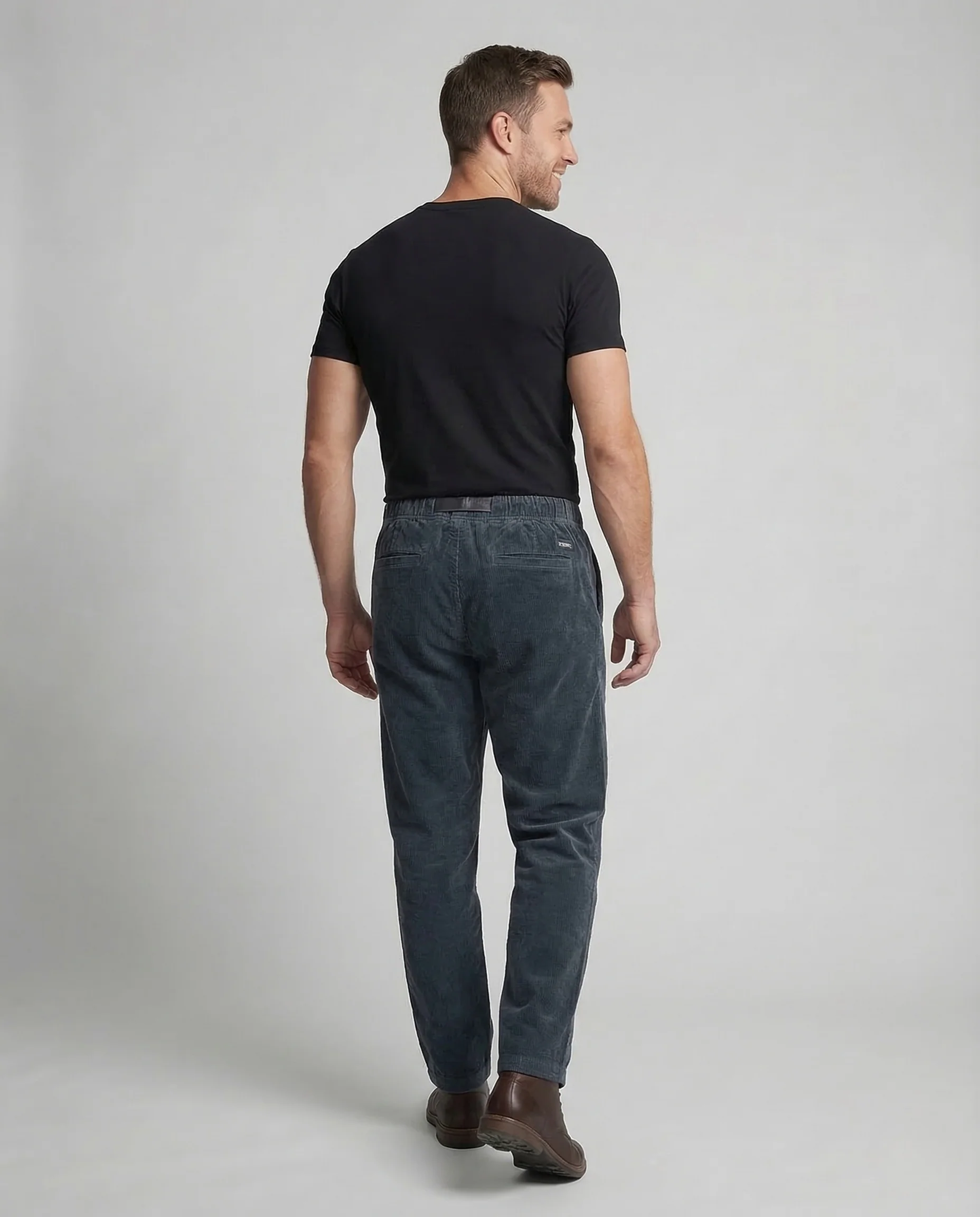 Herren Cordhose Weit Gürtel - Image 4