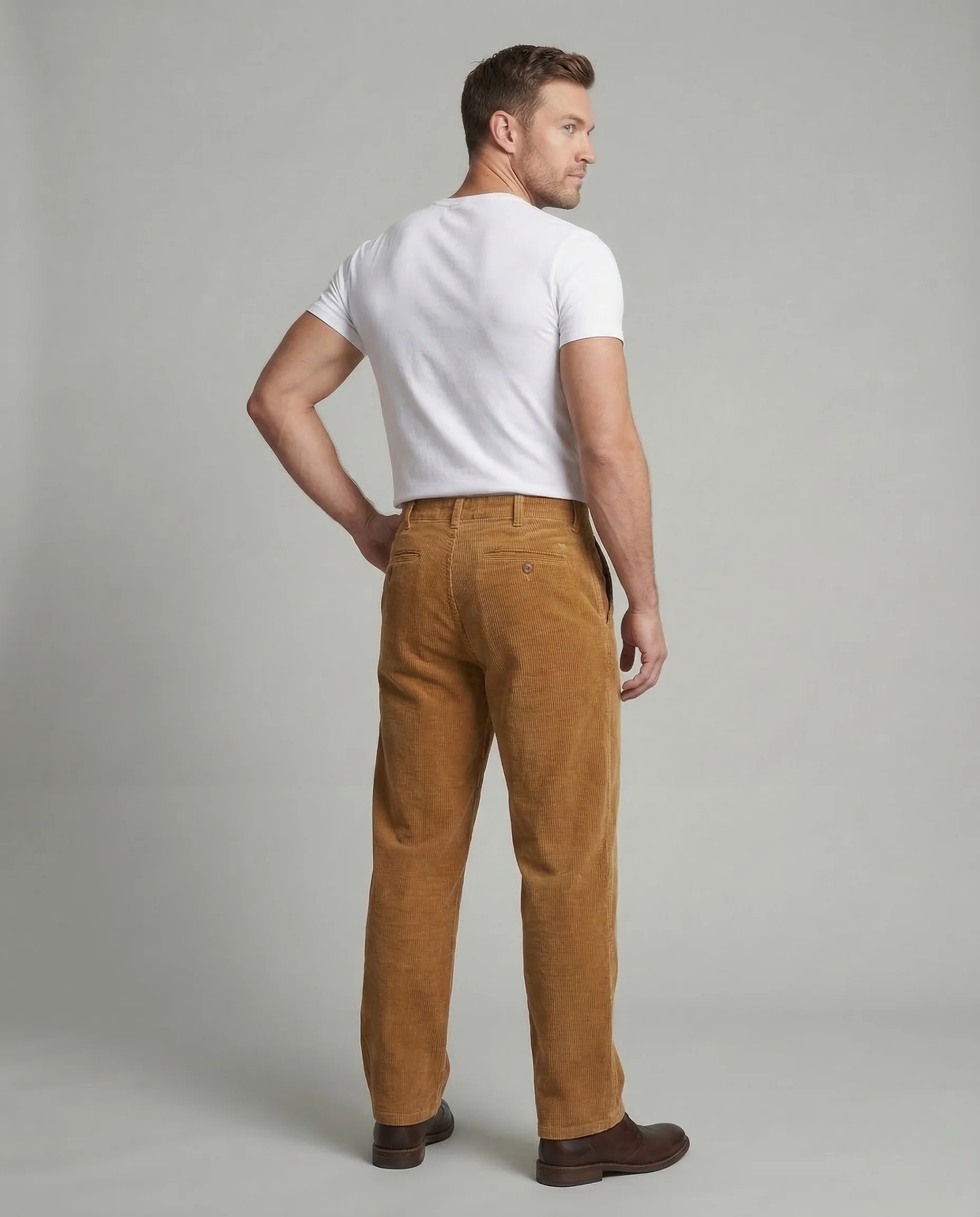 Herren Cordhose Cargo Gerade - Image 3