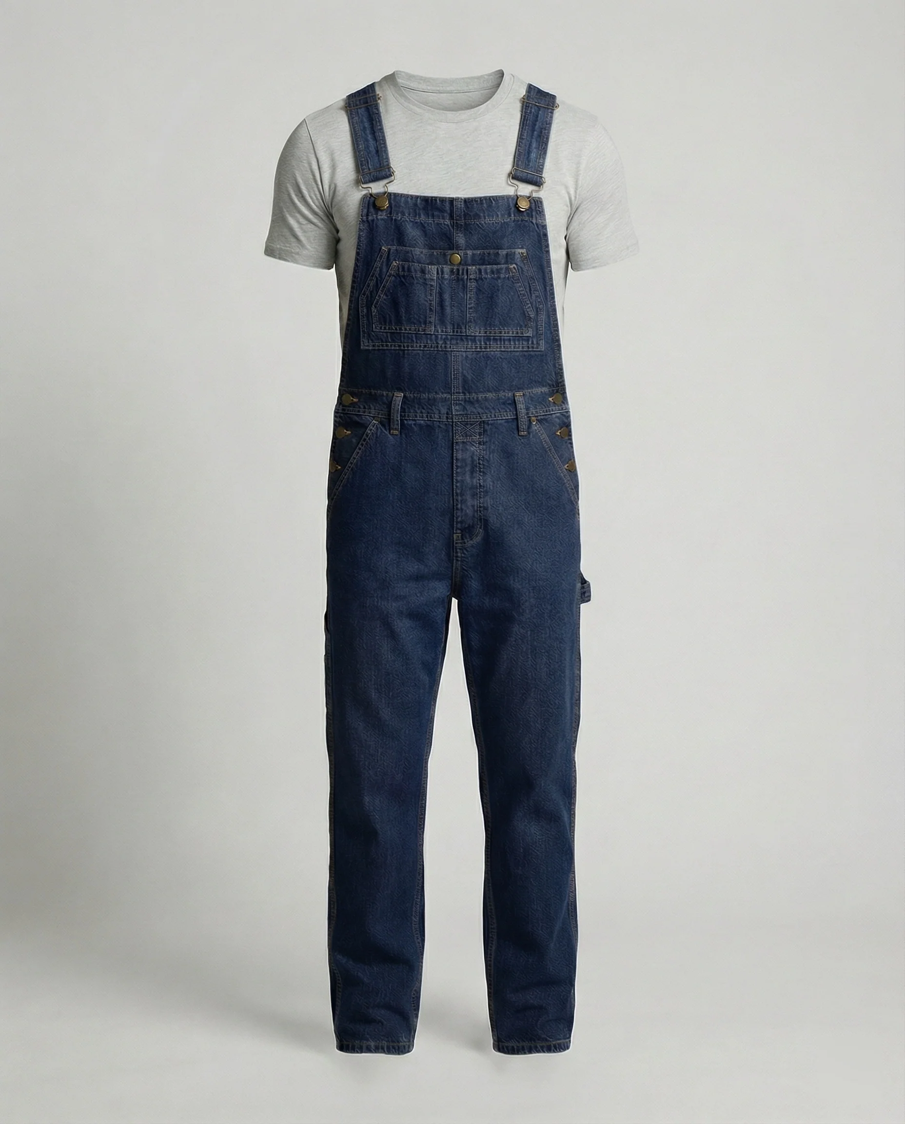 Herren Jeans Latzhose Weit - Image 5