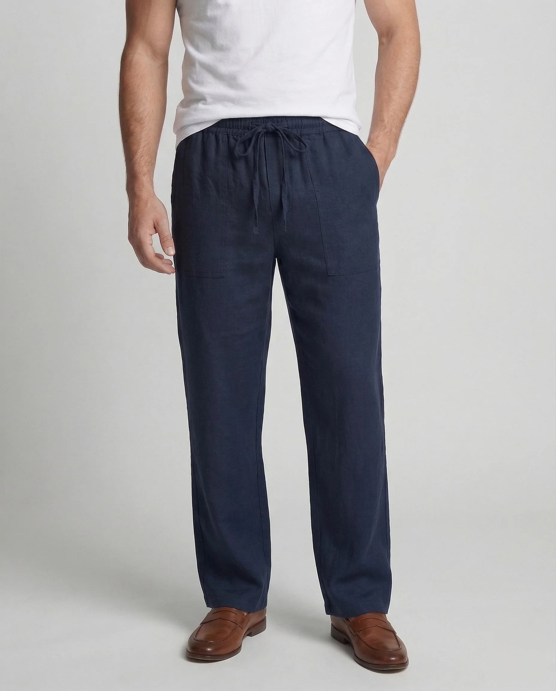 Herren Leinenhose Weit - Image 2