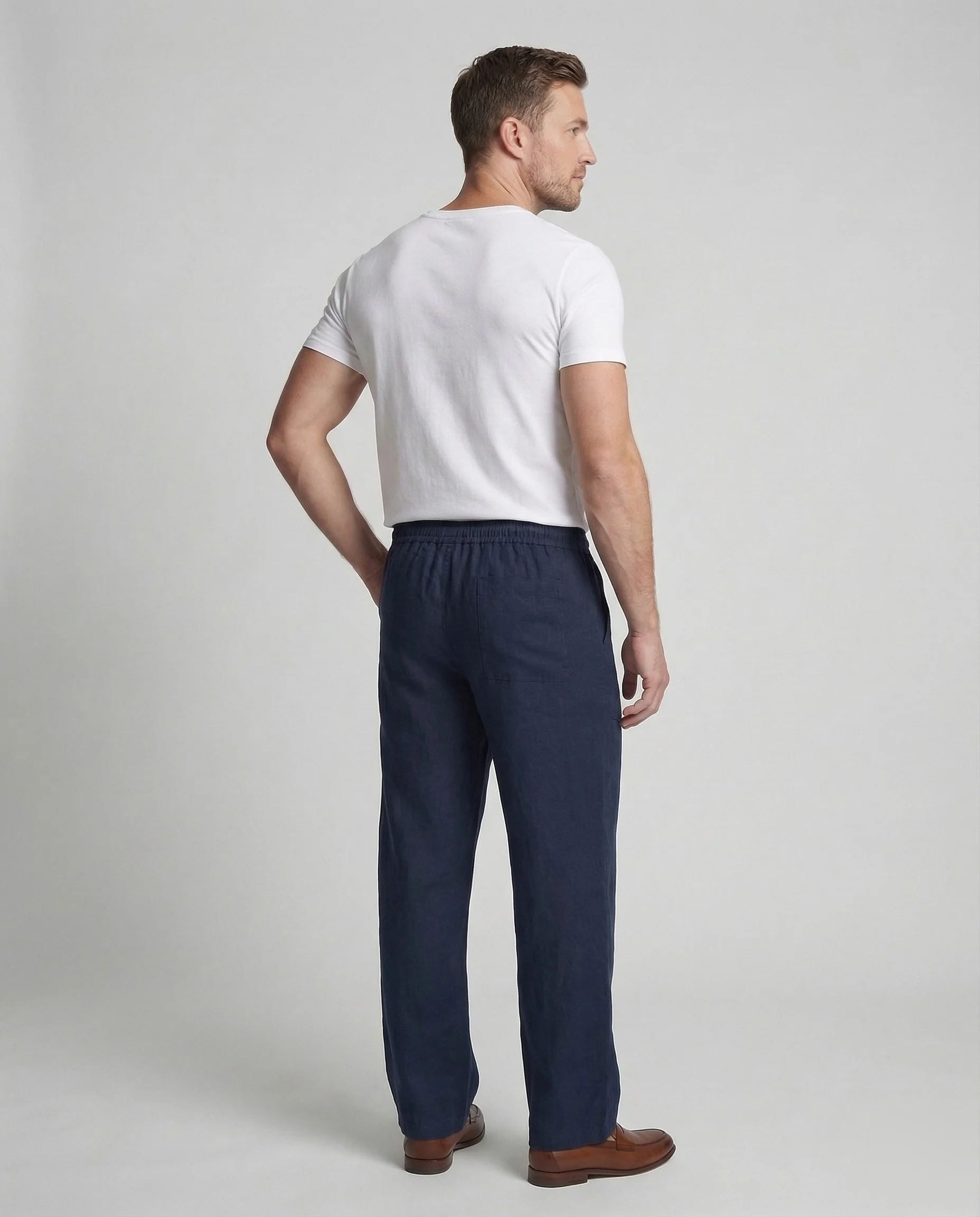 Herren Leinenhose Weit - Image 4