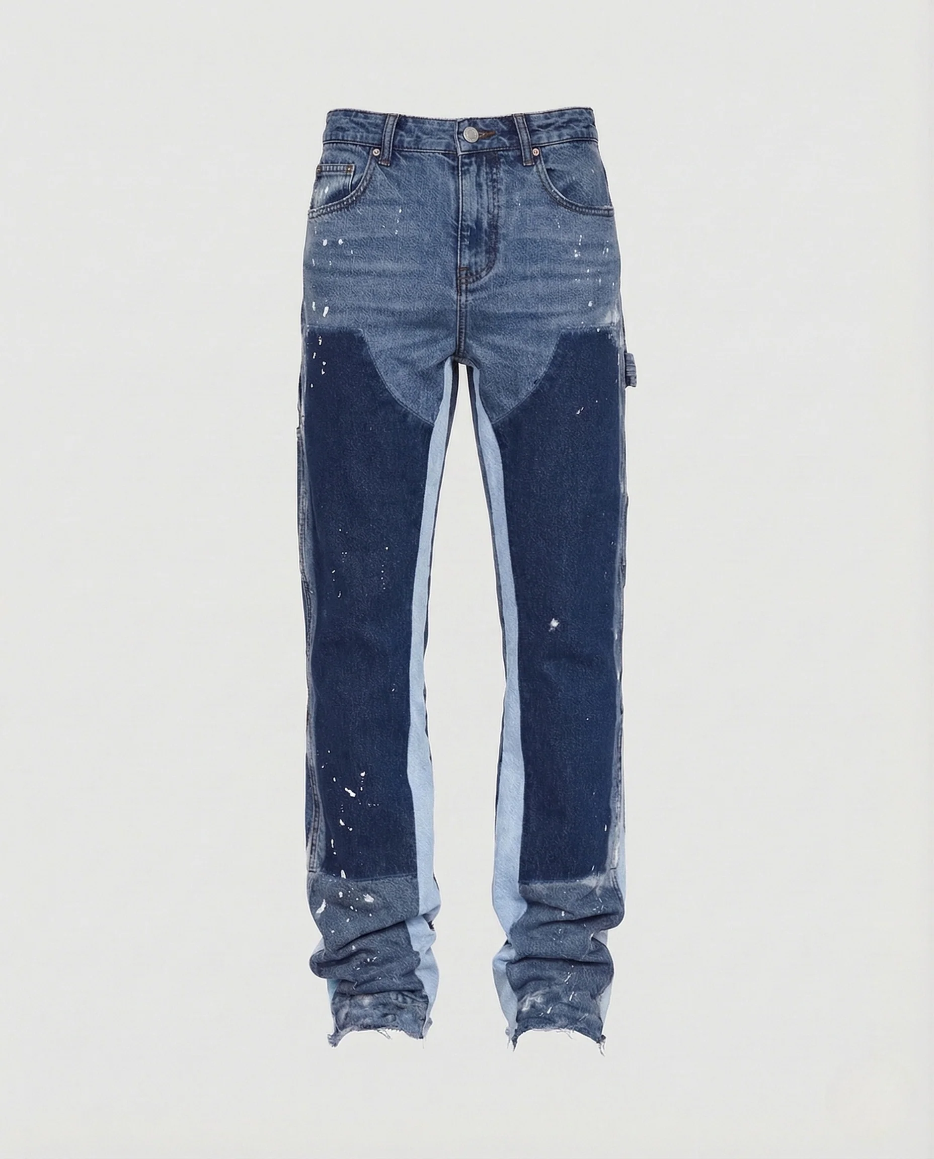 Herren Utility Jeans Weit Cargotasche - Image 6