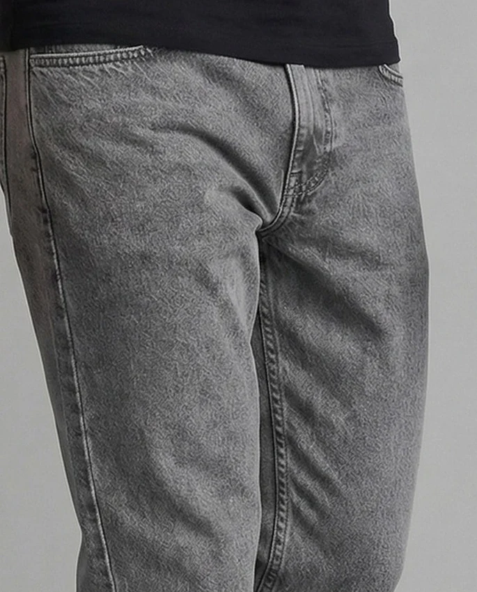 Herren Vintage Jeans Weit mit Tiefem Schritt - Image 3