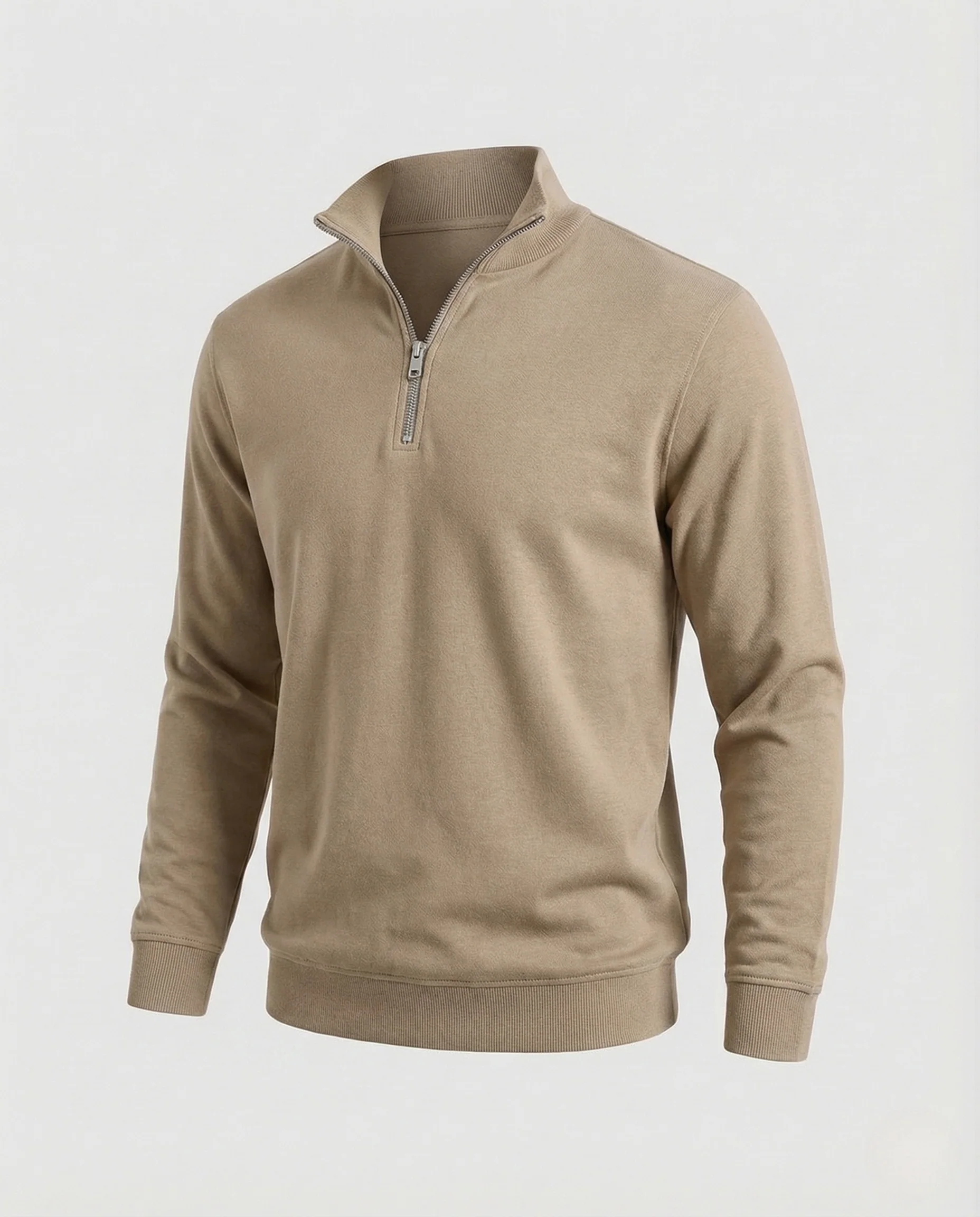 Herren Strickpullover gerippt mit Reißverschluss - Image 21