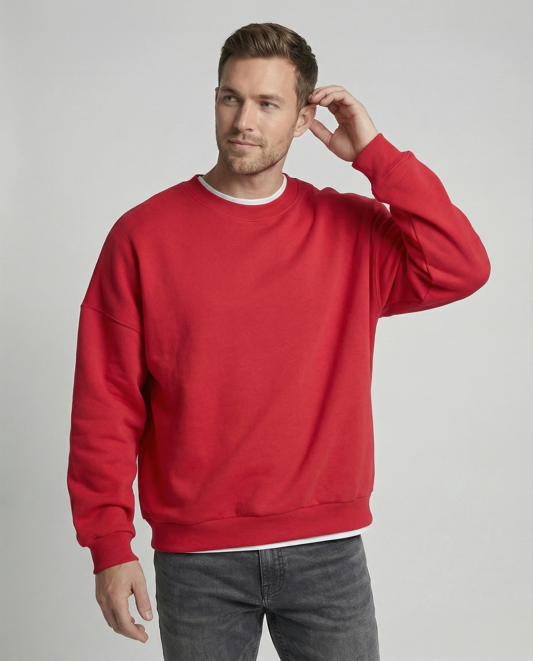 Freizeitkleidung Herren Sweatshirt Oversize - Image 14