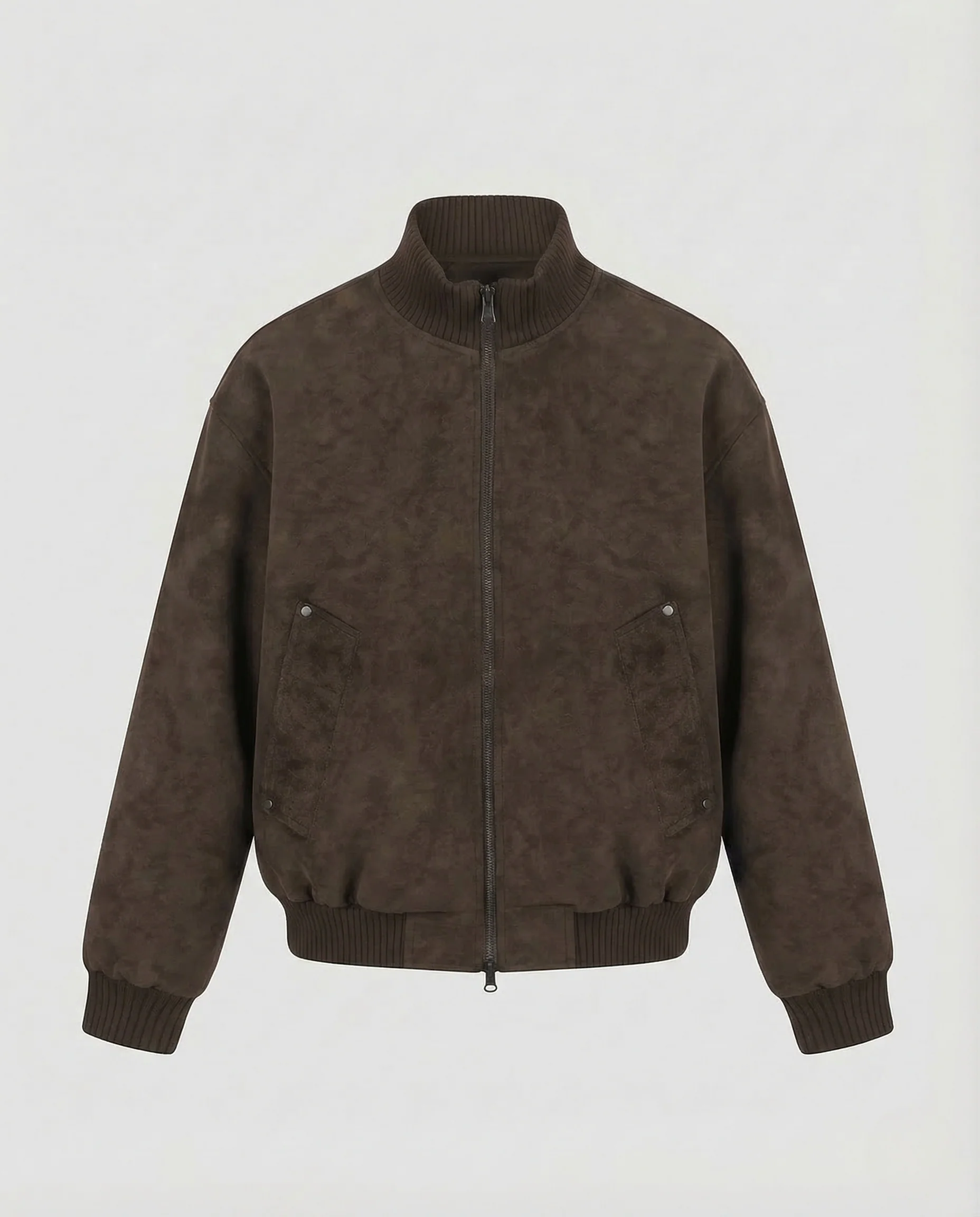 Herren Bomberjacke Veloursimitat Oversize - Image 6