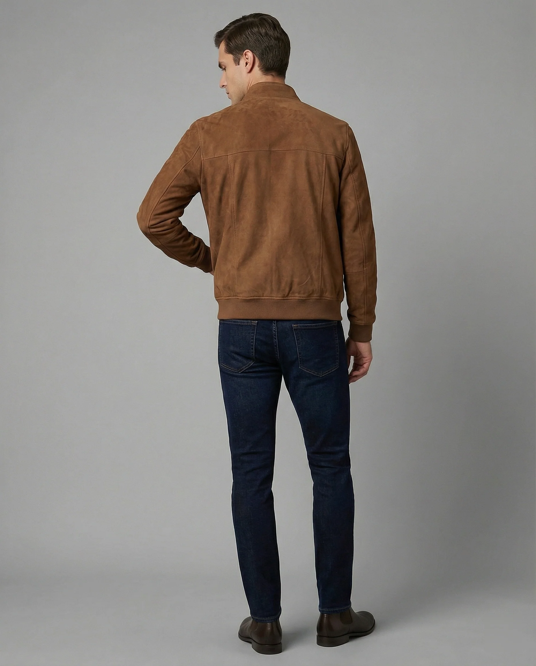 Freizeitkleidung Herren Wildleder Bomber - Image 2