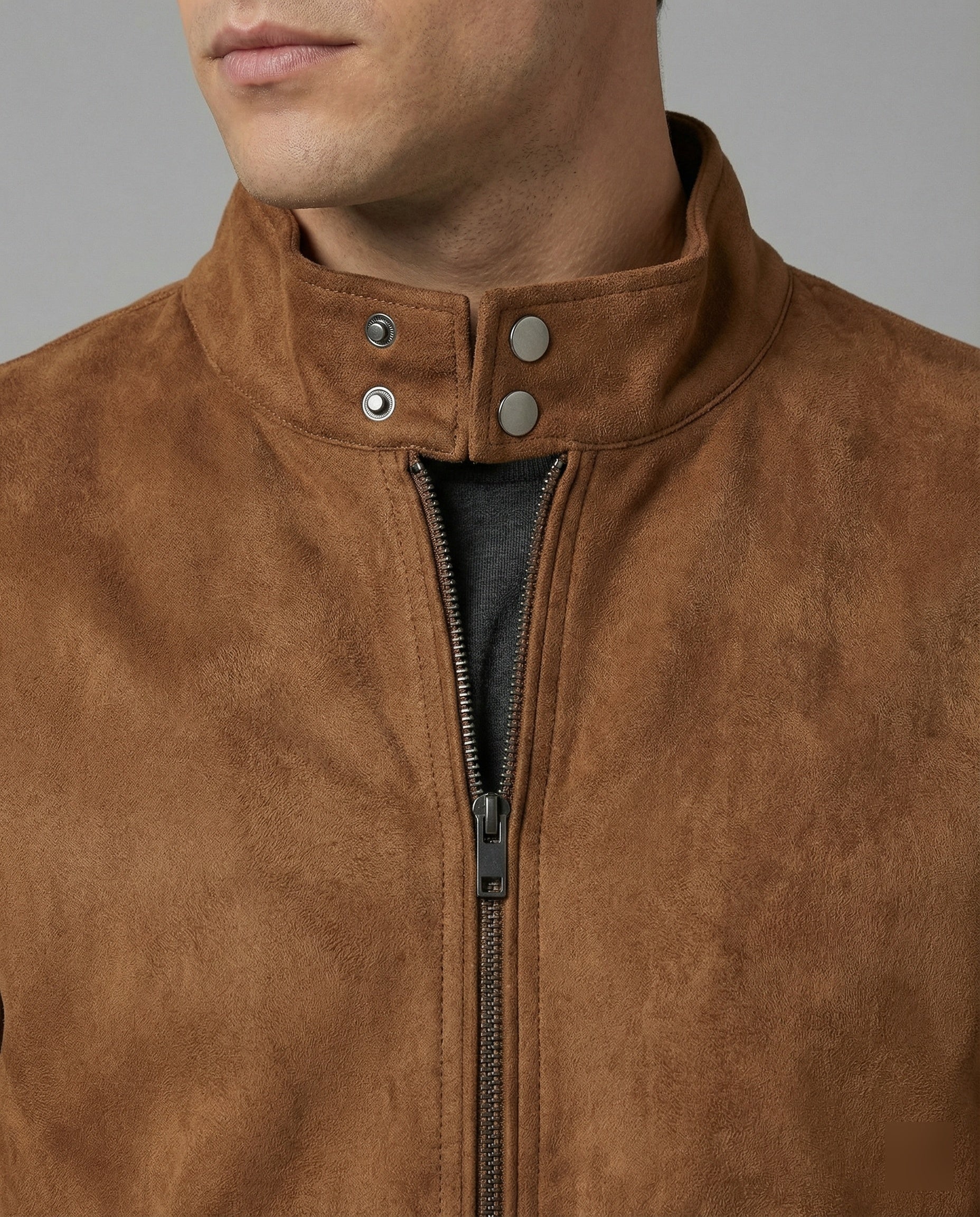 Freizeitkleidung Herren Wildleder Bomber - Image 3