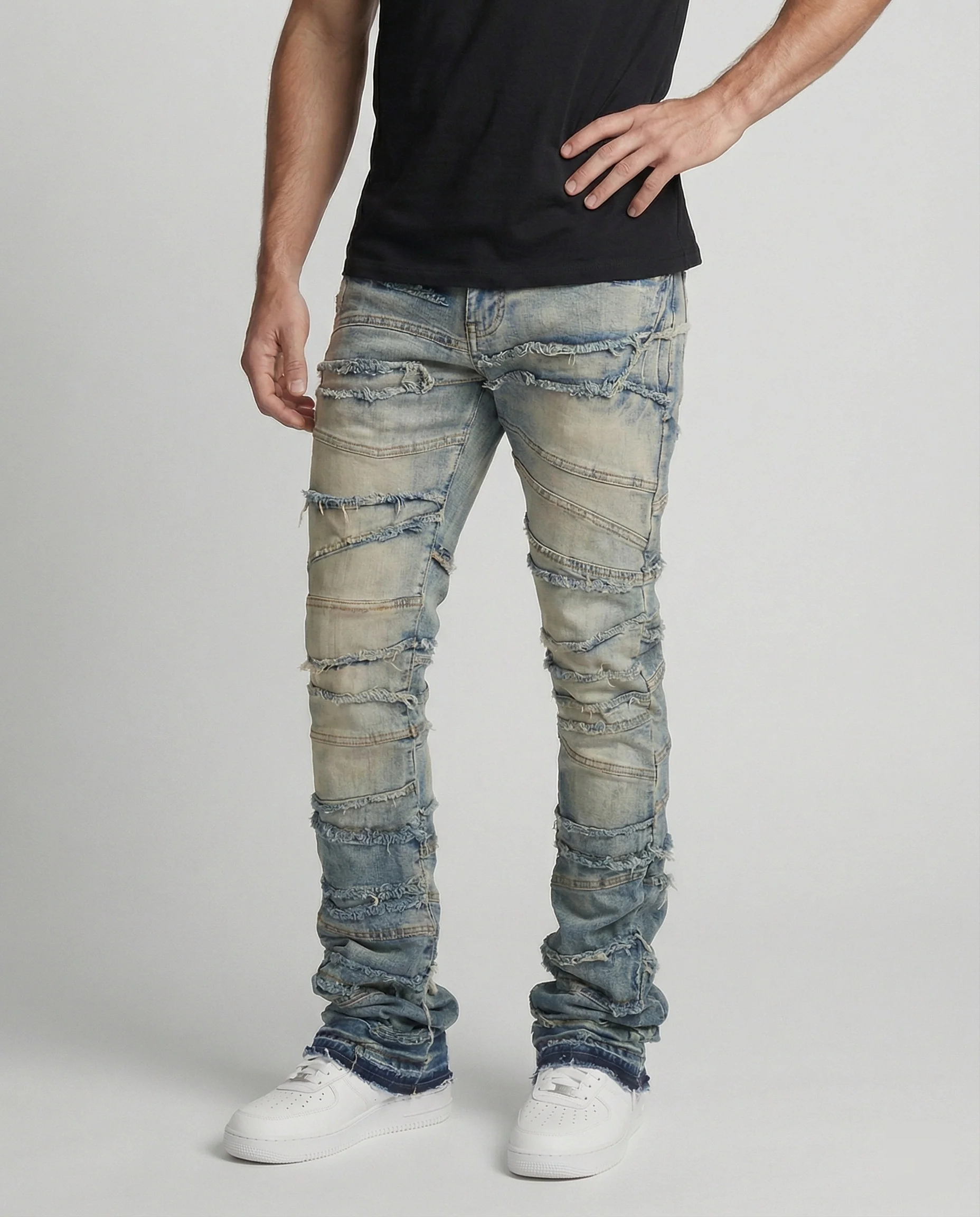 Herren Destroyed Jeans Slim Fit - Image 8