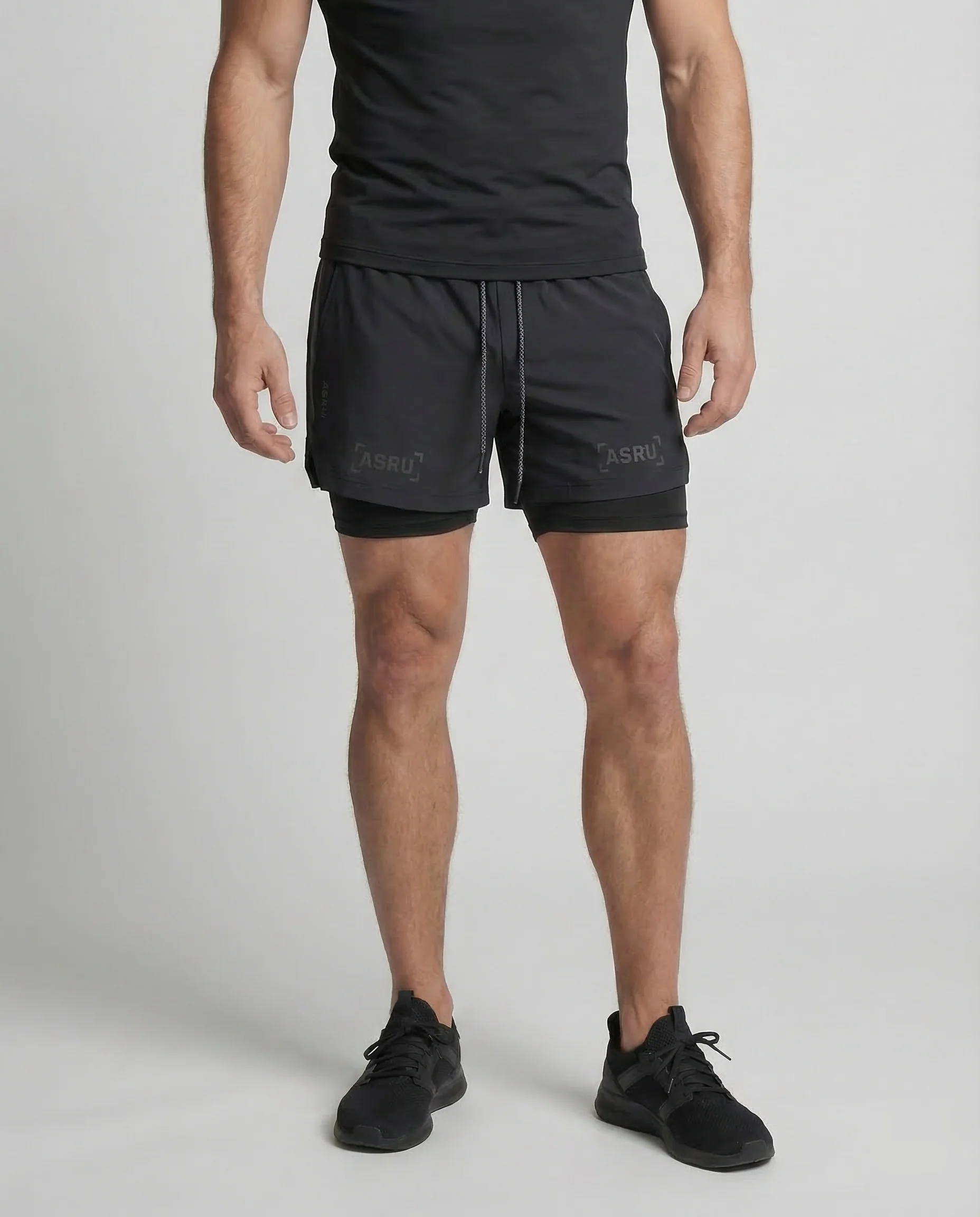 Herren Laufshorts 2in1 Kompression - Image 2
