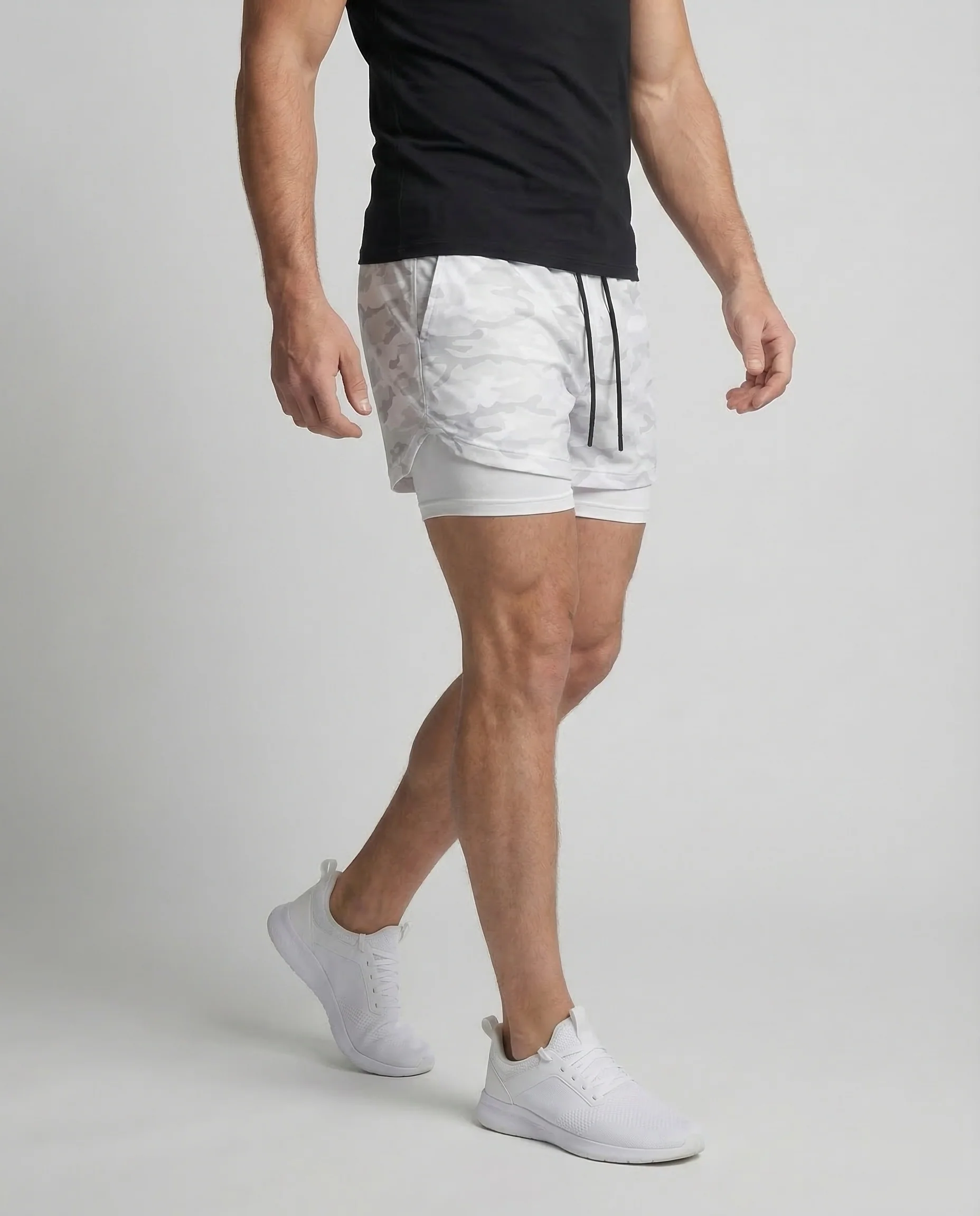 Herren Trainingsshorts 2in1 Kompression - Image 2