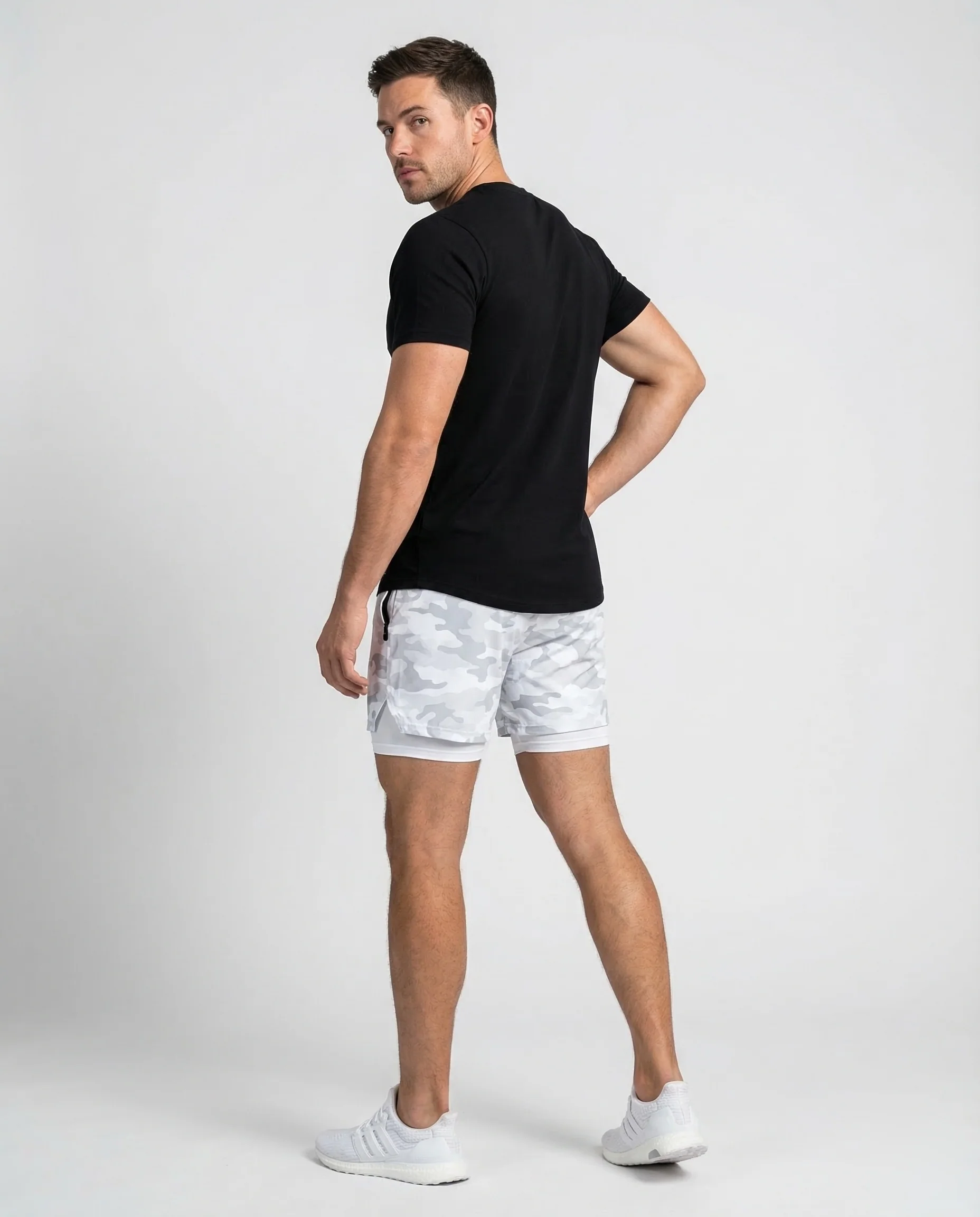 Herren Trainingsshorts 2in1 Kompression - Image 4