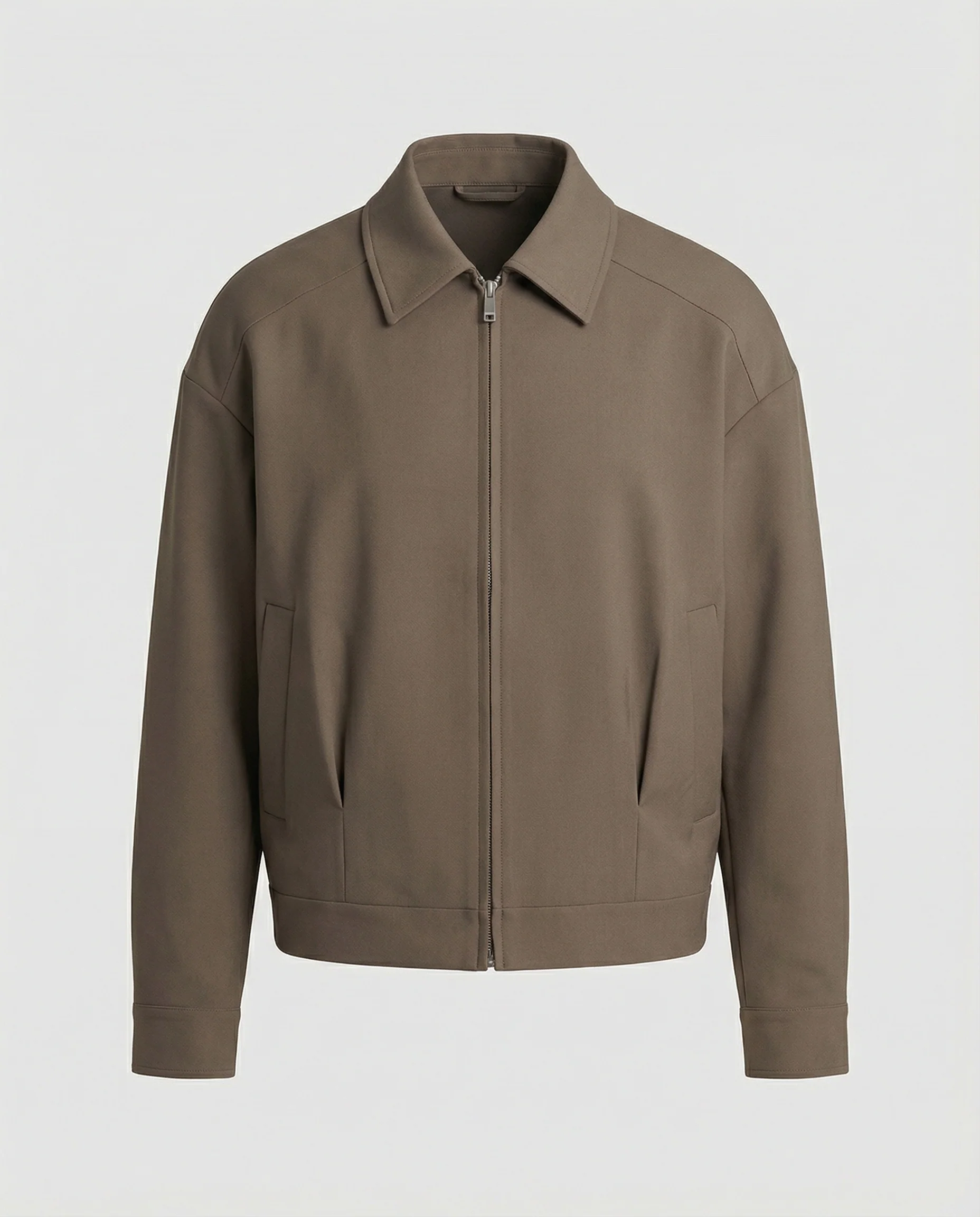 Herren Oversize-Blouson mit Hemdkragen, durchgehendem Reißverschluss und seitlichen Eingrifftaschen Heidi-Mode - Image 5
