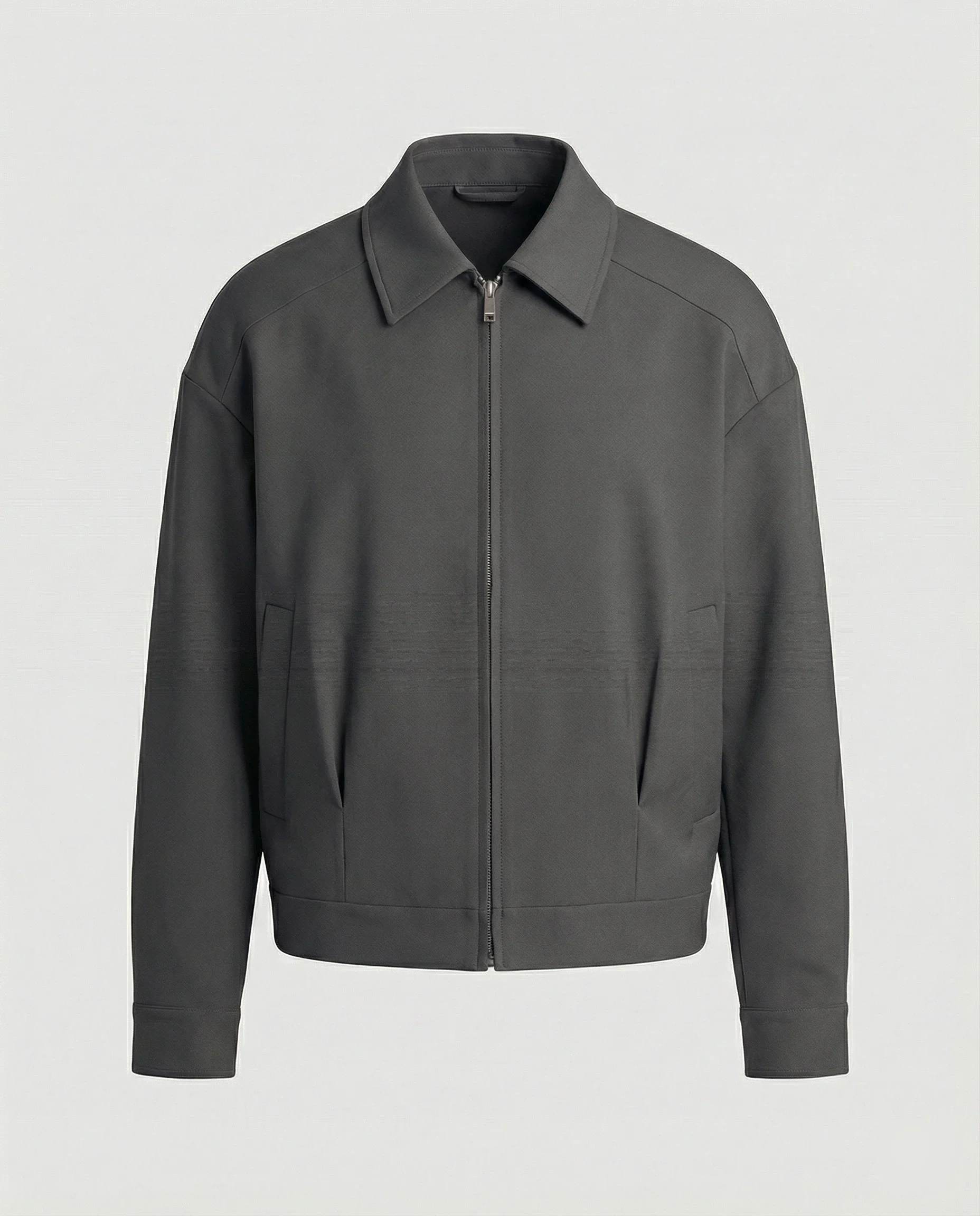 Herren Oversize-Blouson mit Hemdkragen, durchgehendem Reißverschluss und seitlichen Eingrifftaschen Heidi-Mode - Image 6