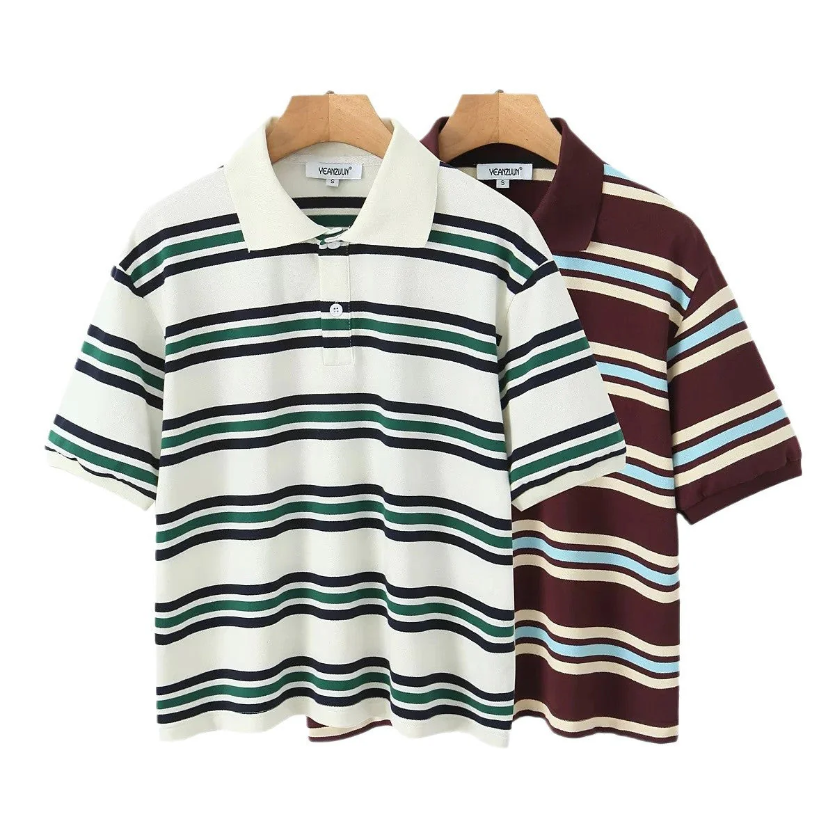 Herren Poloshirt mit Modernem Streifenmuster und Lässigem Schnitt Heidi-Mode - Image 5