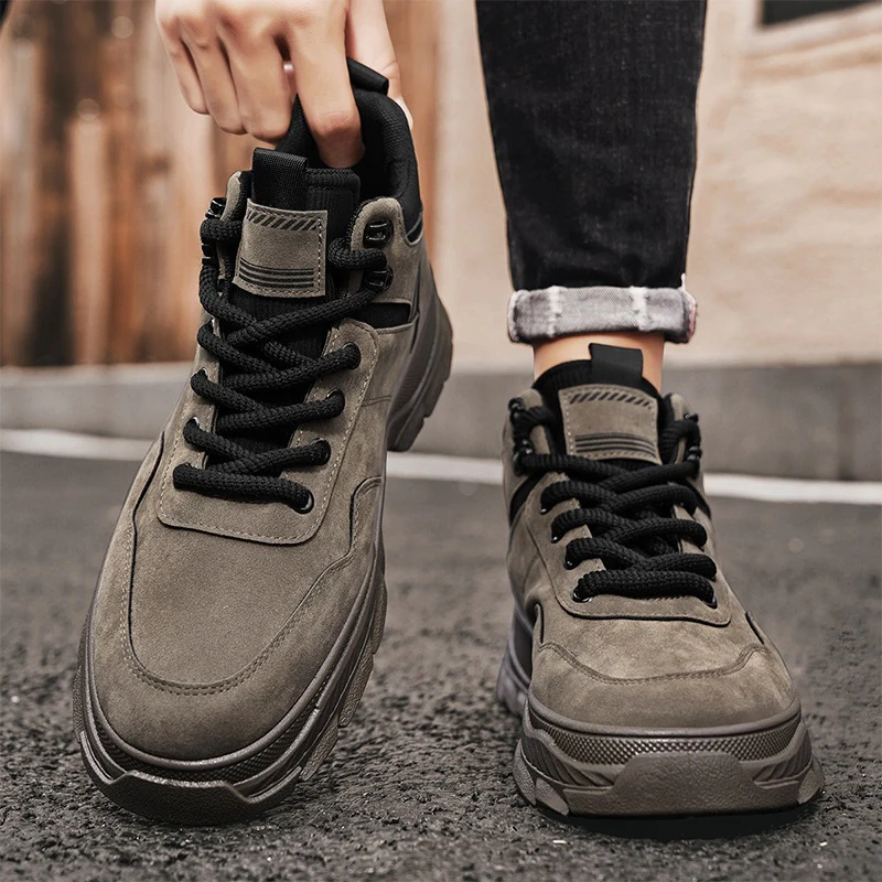 Herren robuste Freizeit-Wanderschuhe mit atmungsaktivem Obermaterial und rutschfester Sohle Heidi Mode - Image 4