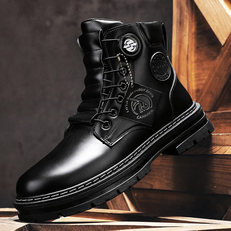 Herren robuste Schnürboots mit rutschfester Sohle und wasserabweisendem Obermaterial Heidi Mode - Image 2