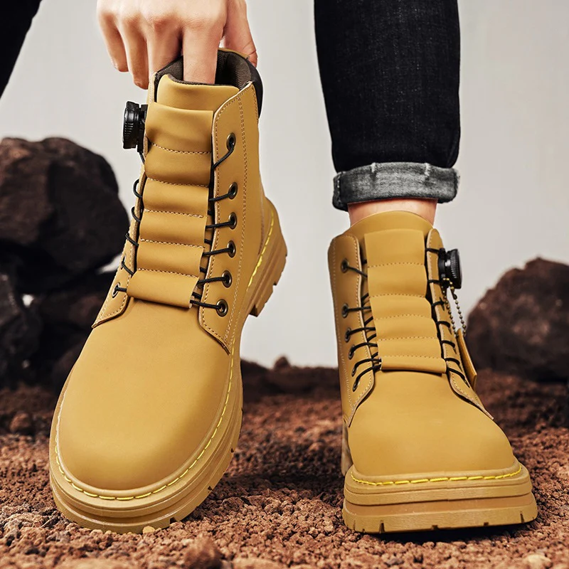 Herren robuste Schnürboots mit rutschfester Sohle und wasserabweisendem Obermaterial Heidi Mode - Image 4