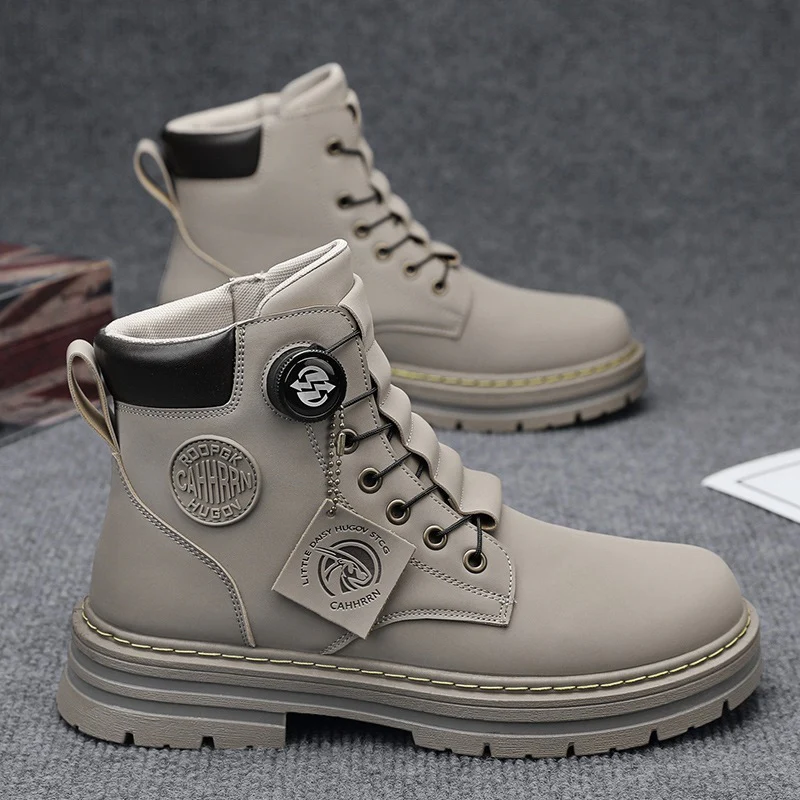 Herren robuste Schnürboots mit rutschfester Sohle und wasserabweisendem Obermaterial Heidi Mode - Image 6