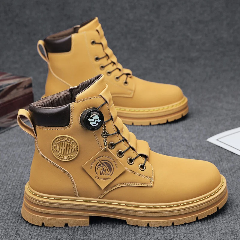 Herren robuste Schnürboots mit rutschfester Sohle und wasserabweisendem Obermaterial Heidi Mode - Image 7