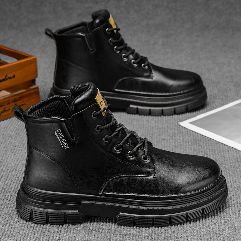 Herren Robuste Stiefeletten mit rutschfestem Sohlenprofil und warmem Innenfutter Heidi Mode - Image 2