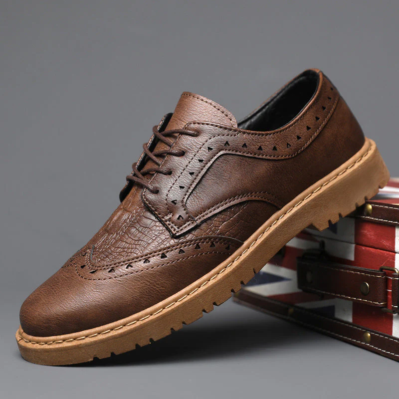 Herren Schnürschuhe Aus Hochwertigem Leder mit Komfortabler Einlegesohle Heidi-Mode - Image 3