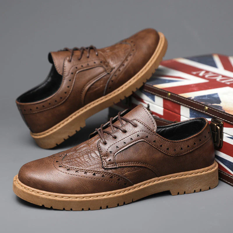 Herren Schnürschuhe Aus Hochwertigem Leder mit Komfortabler Einlegesohle Heidi-Mode - Image 6