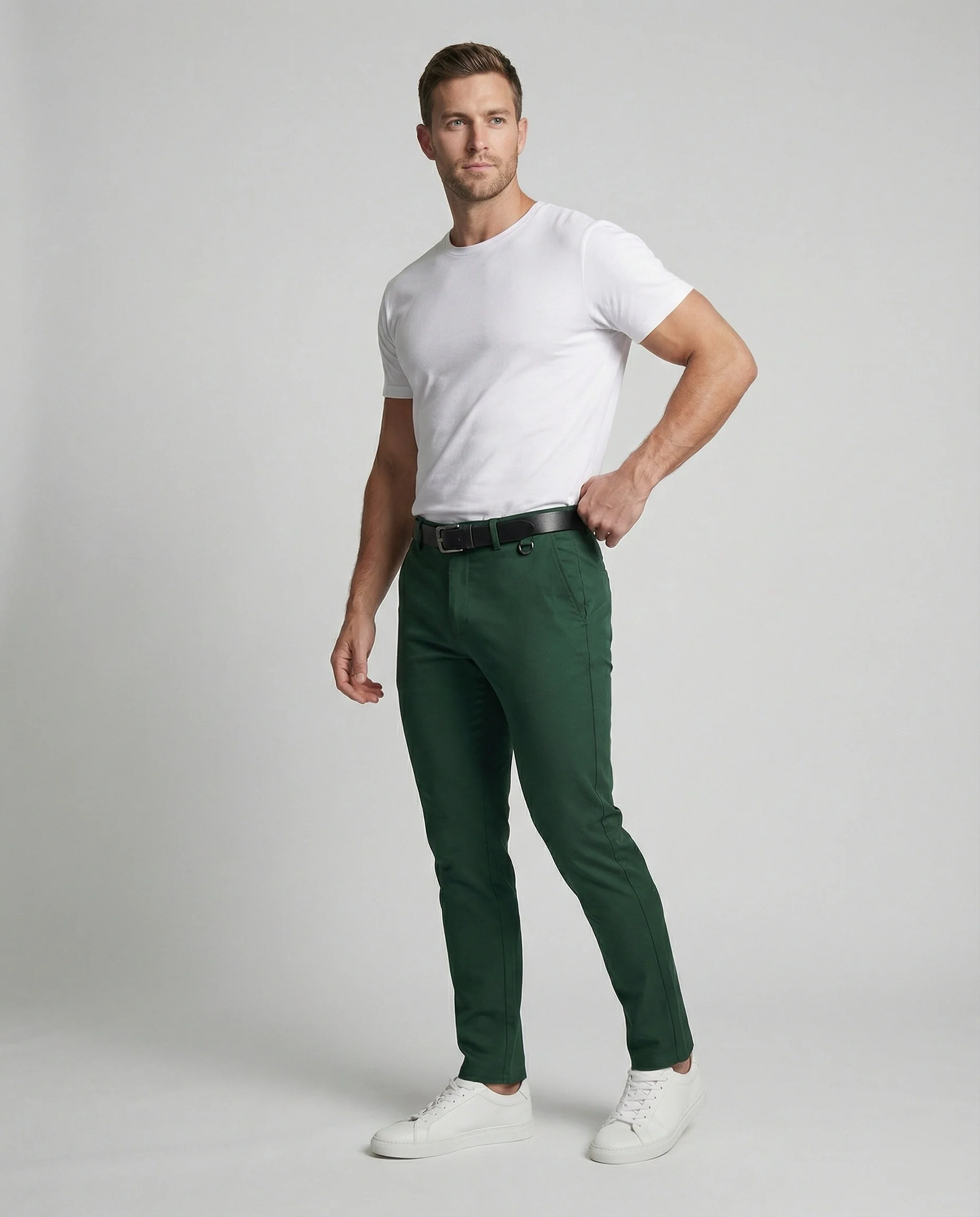Herren Chinohose Slim Fit bequem - Image 3