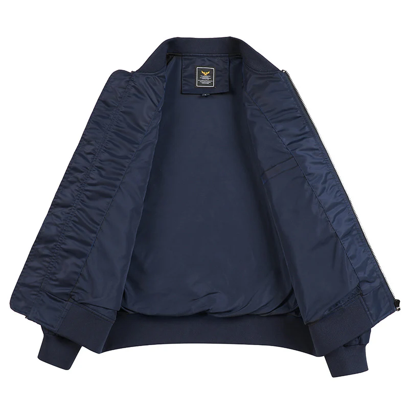 Herren sportliche Bomberjacke mit praktischen Taschen und elastischen Bündchen Heidi-Mode - Image 4