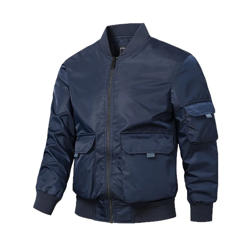 Herren sportliche Bomberjacke mit praktischen Taschen und elastischen Bündchen Heidi-Mode - Image 5