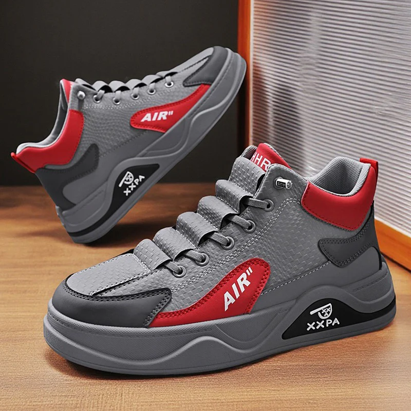 Herren Sportliche High-Top Sneakers mit rutschfester Sohle und atmungsaktivem Obermaterial Heidi Mode - Image 3