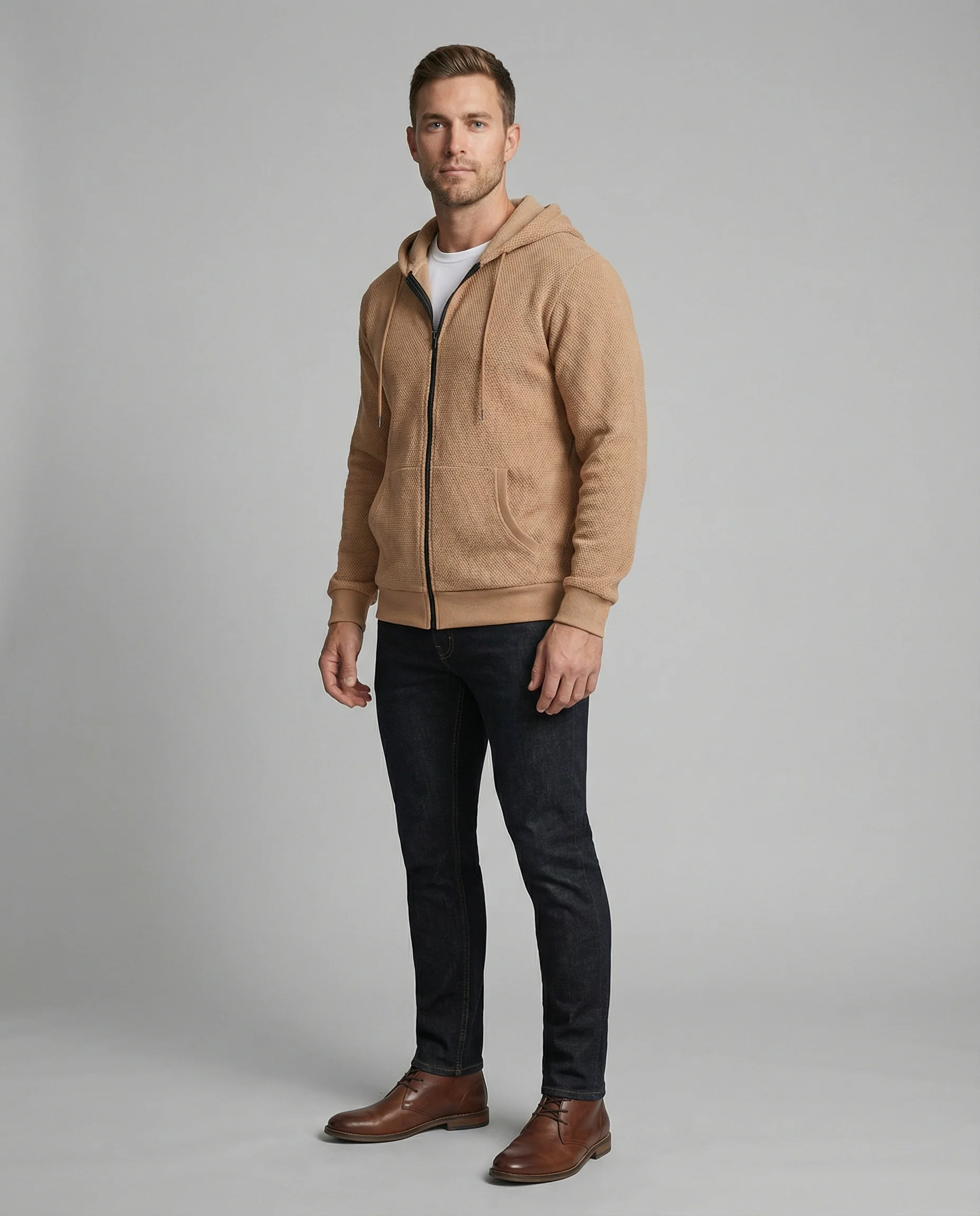 Sportliche Kapuzenjacke Herren mit modernem Mesh-Design - Image 7