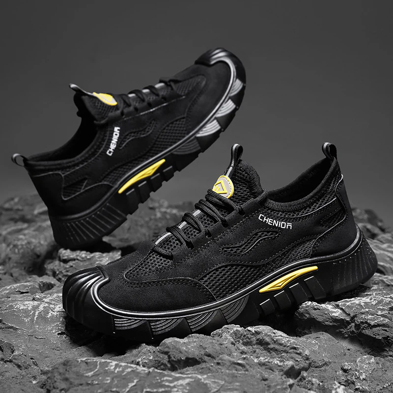 Herren Sportliche Mesh-Sneaker mit robustem Sohlenprofil und dämpfender Technologie Heidi Mode - Image 2