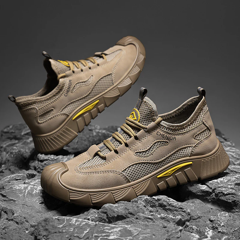 Herren Sportliche Mesh-Sneaker mit robustem Sohlenprofil und dämpfender Technologie Heidi Mode - Image 4