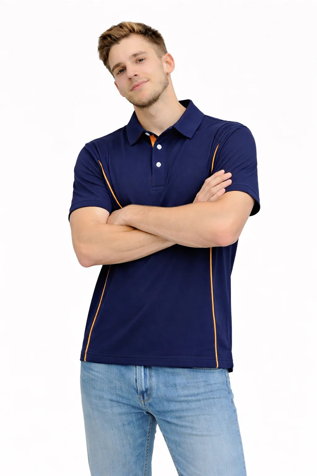 Herren Sportliches Poloshirt mit stylischen Akzenten Heidi-Mode - Image 2