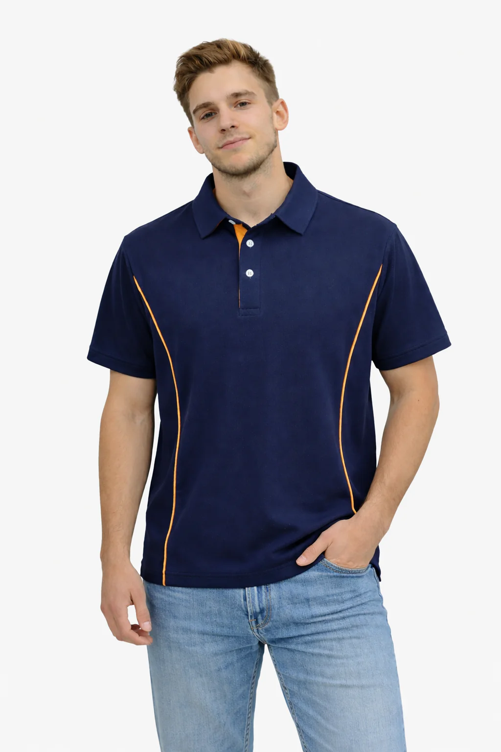 Herren Sportliches Poloshirt mit stylischen Akzenten Heidi-Mode - Image 3