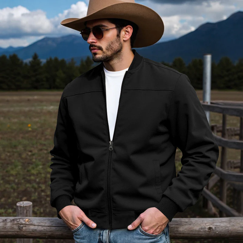 Herren Steppjacke mit strukturiertem Design und ribbed Bündchen Heidi-Mode - Image 2