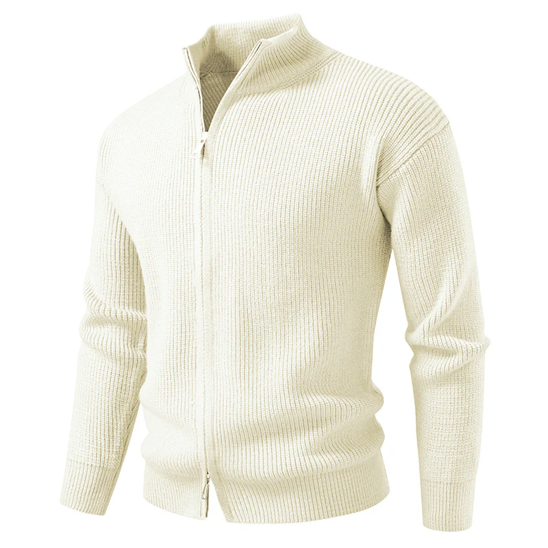 Herren Strickjacke mit hohem Kragen und durchgehender Reißverschluss Heidi-Mode - Image 11
