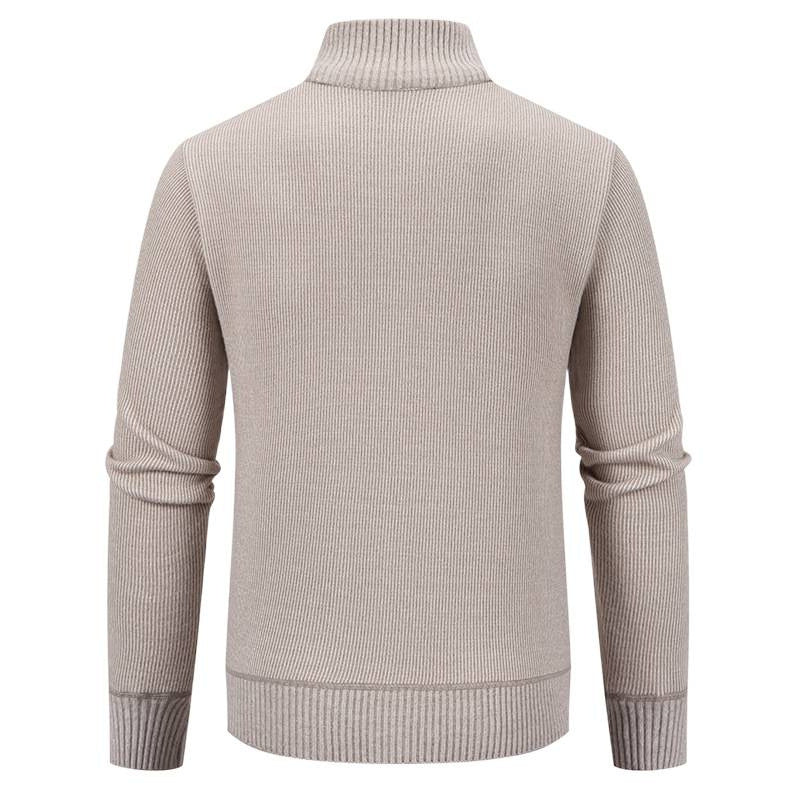 Herren Strickjacke mit hohem Kragen und modernen Reißverschlusstaschen Heidi-Mode - Image 5