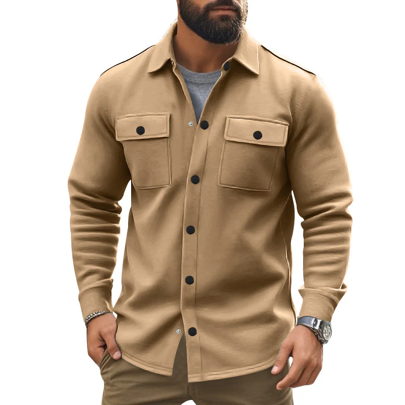 Herren strukturierte Arbeitsjacke mit praktischen Taschen Heidi-Mode - Image 11